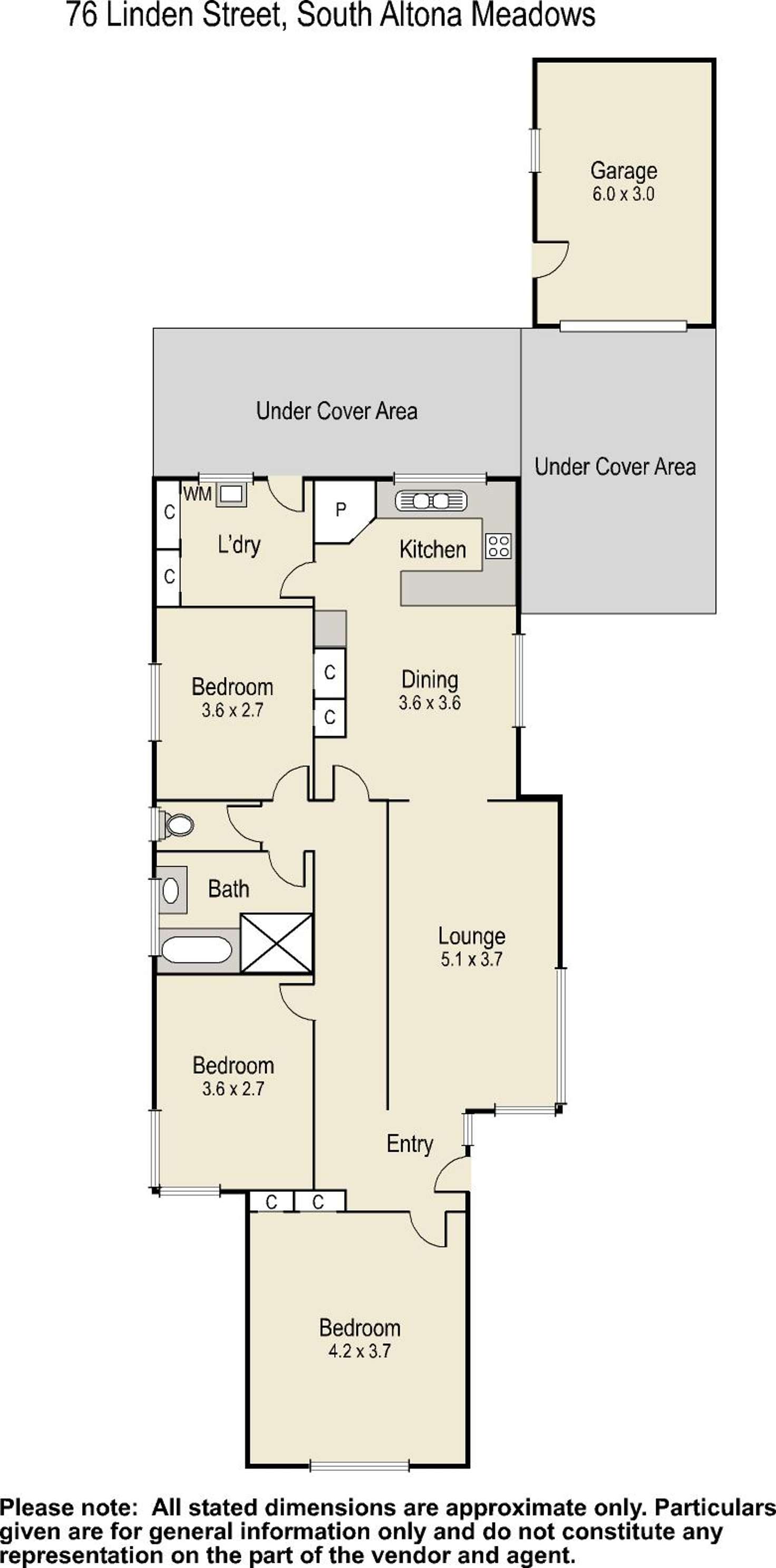 Floorplan of Homely house listing, 76 Linden Street South, Altona Meadows VIC 3028