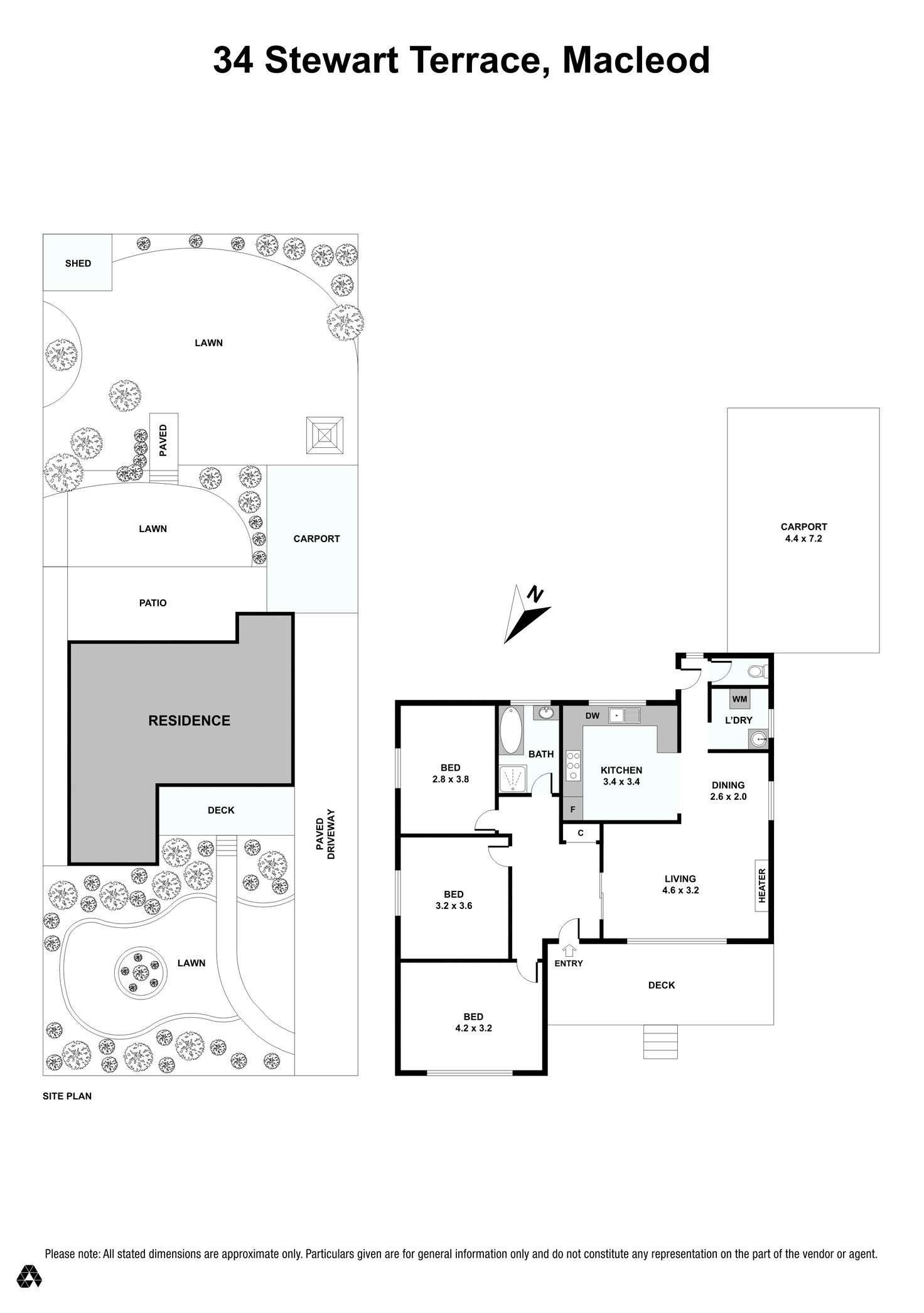 Floorplan of Homely house listing, 34 Stewart Terrace, Macleod VIC 3085