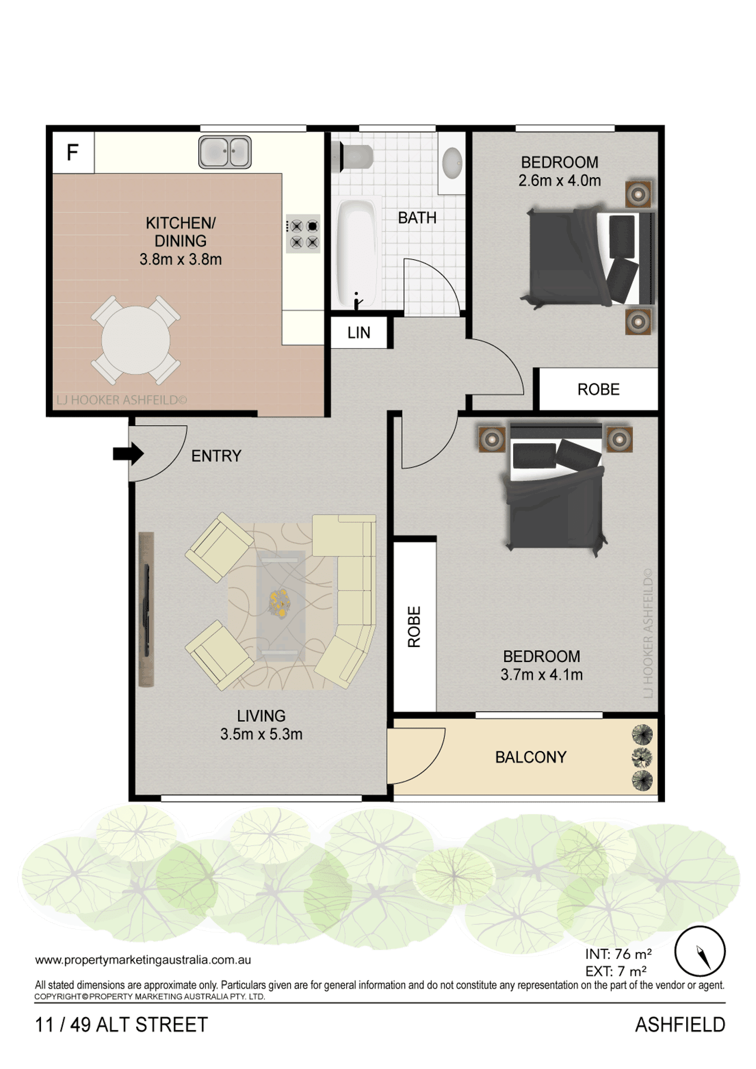Floorplan of Homely unit listing, 11/49 Alt Street, Ashfield NSW 2131