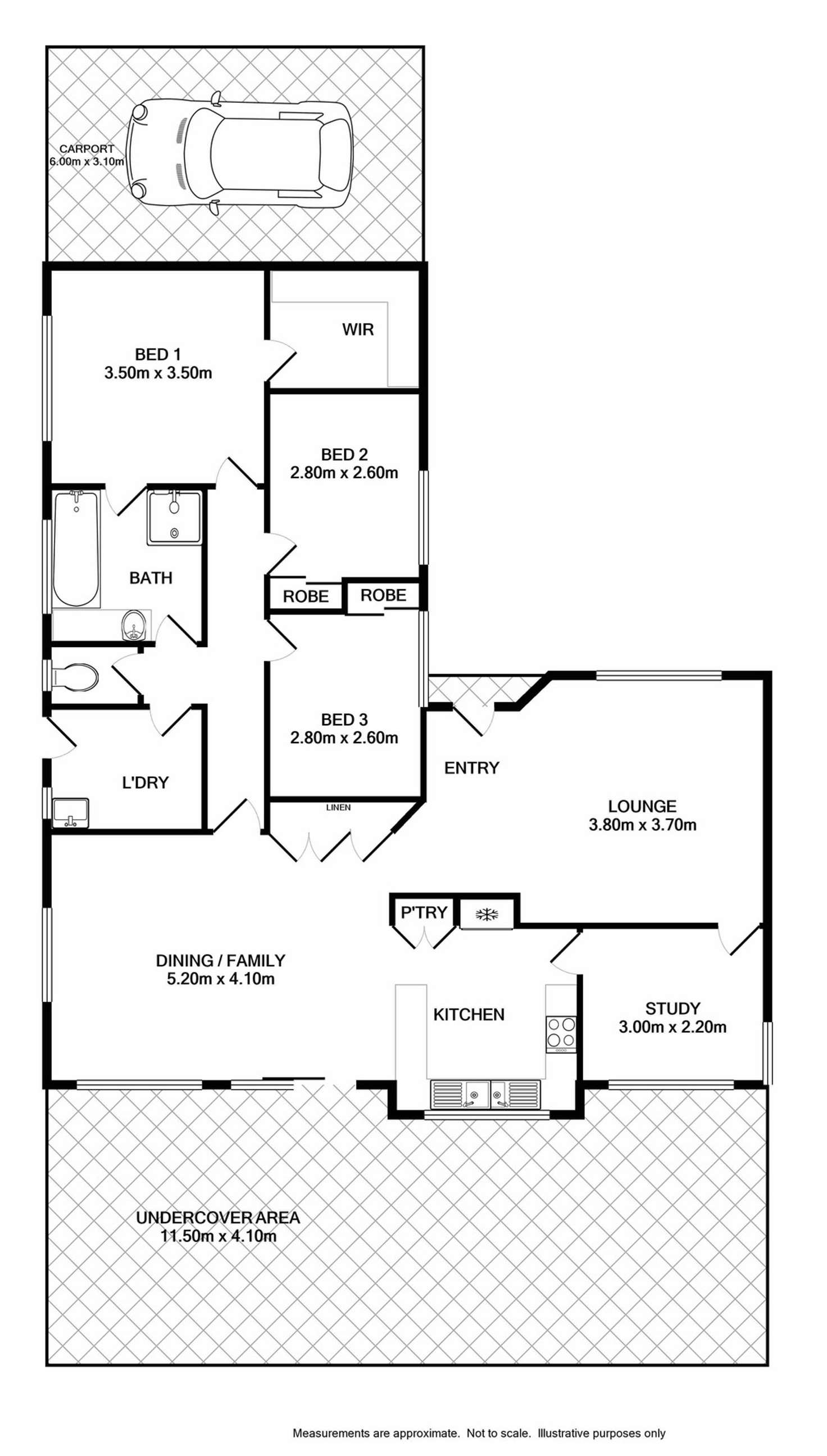 Floorplan of Homely house listing, 26 Park View Close, Wodonga VIC 3690