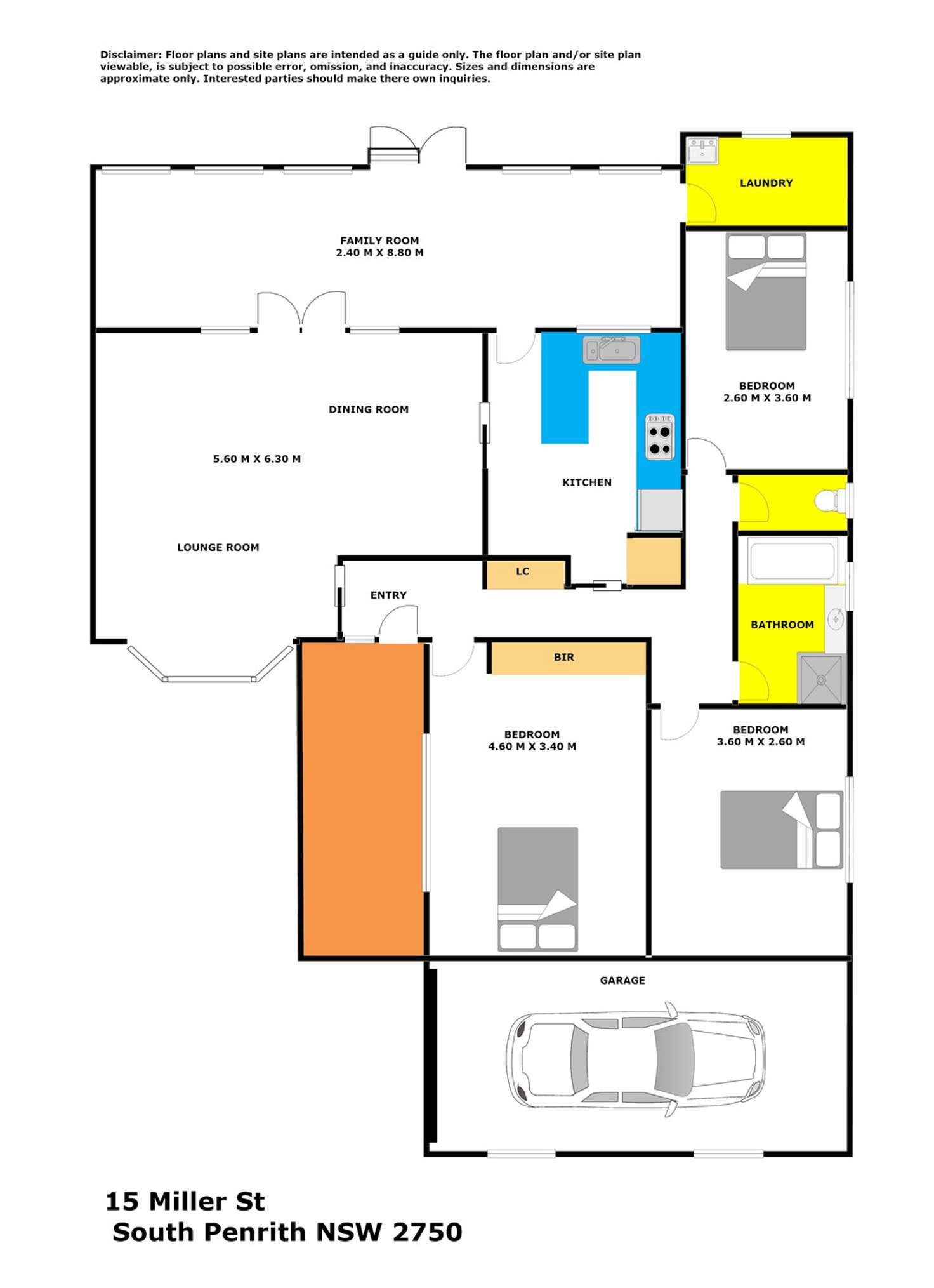 Floorplan of Homely house listing, 15 Miller Street, South Penrith NSW 2750
