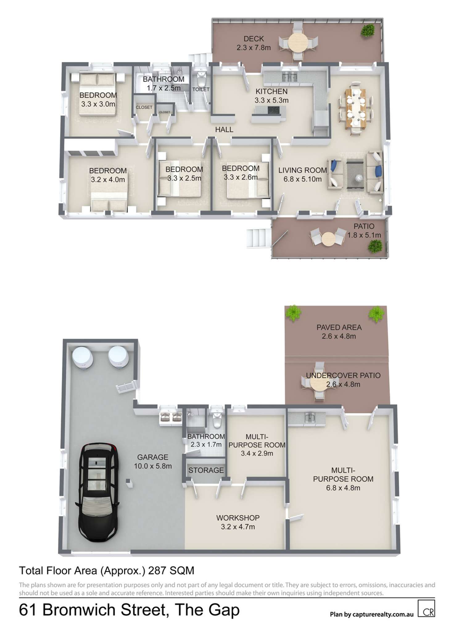 Floorplan of Homely house listing, 61 Bromwich Street, The Gap QLD 4061