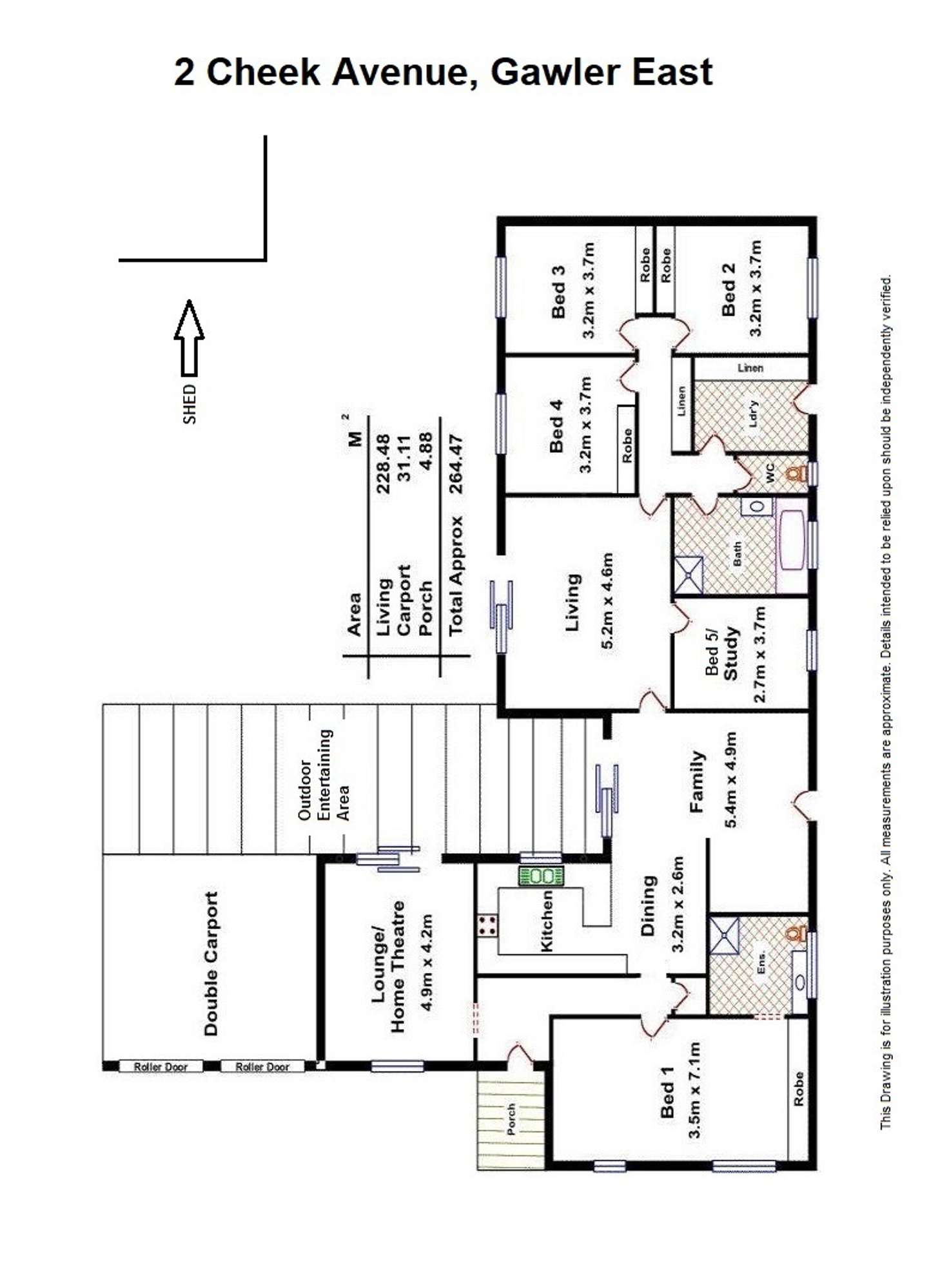 Floorplan of Homely house listing, 2 Cheek Avenue, Gawler East SA 5118