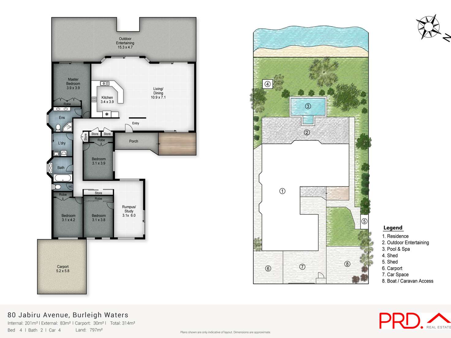 Floorplan of Homely house listing, 80 Jabiru Ave, Burleigh Waters QLD 4220