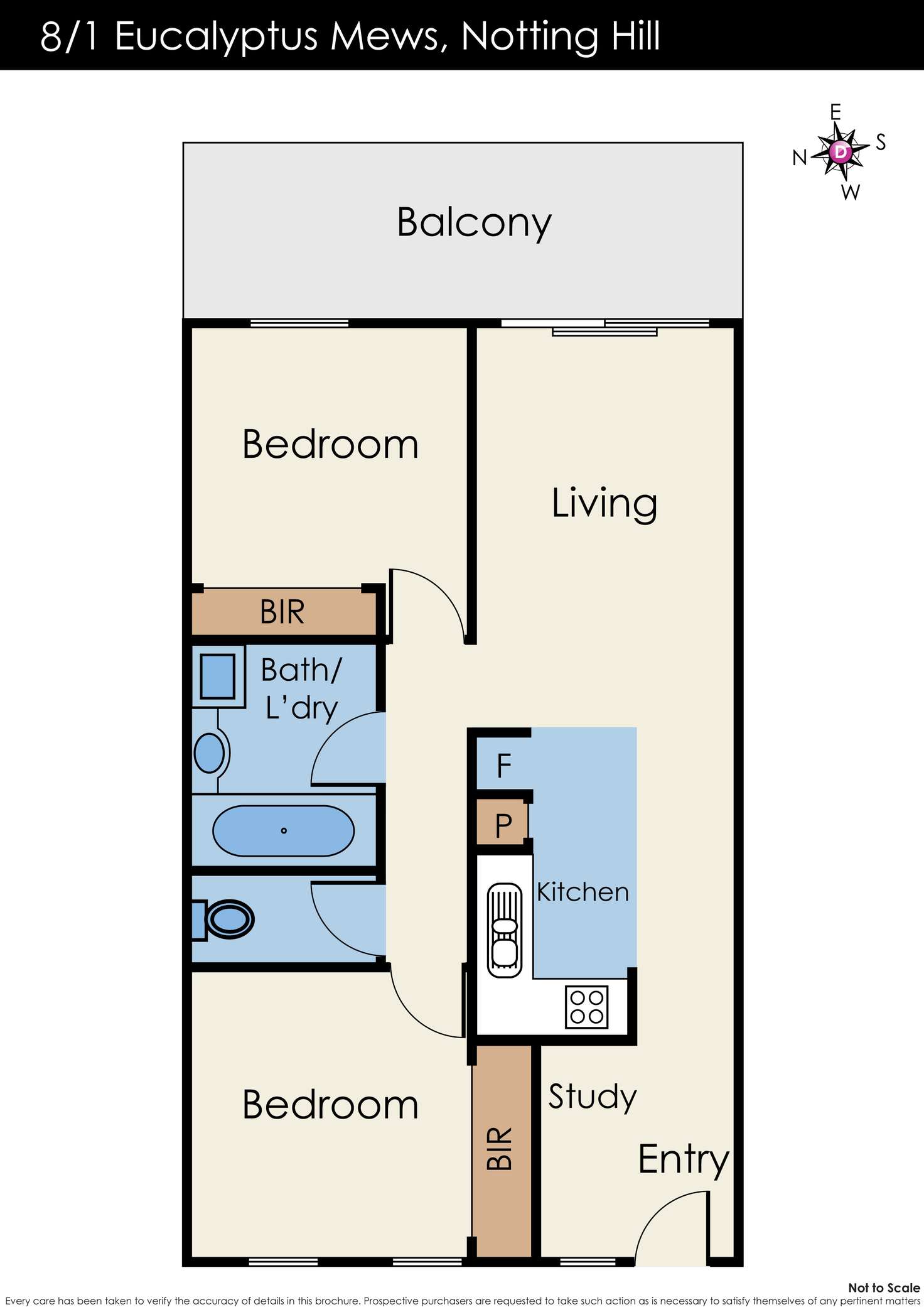 Floorplan of Homely house listing, 8/1 Eucalyptus Mews, Notting Hill VIC 3168