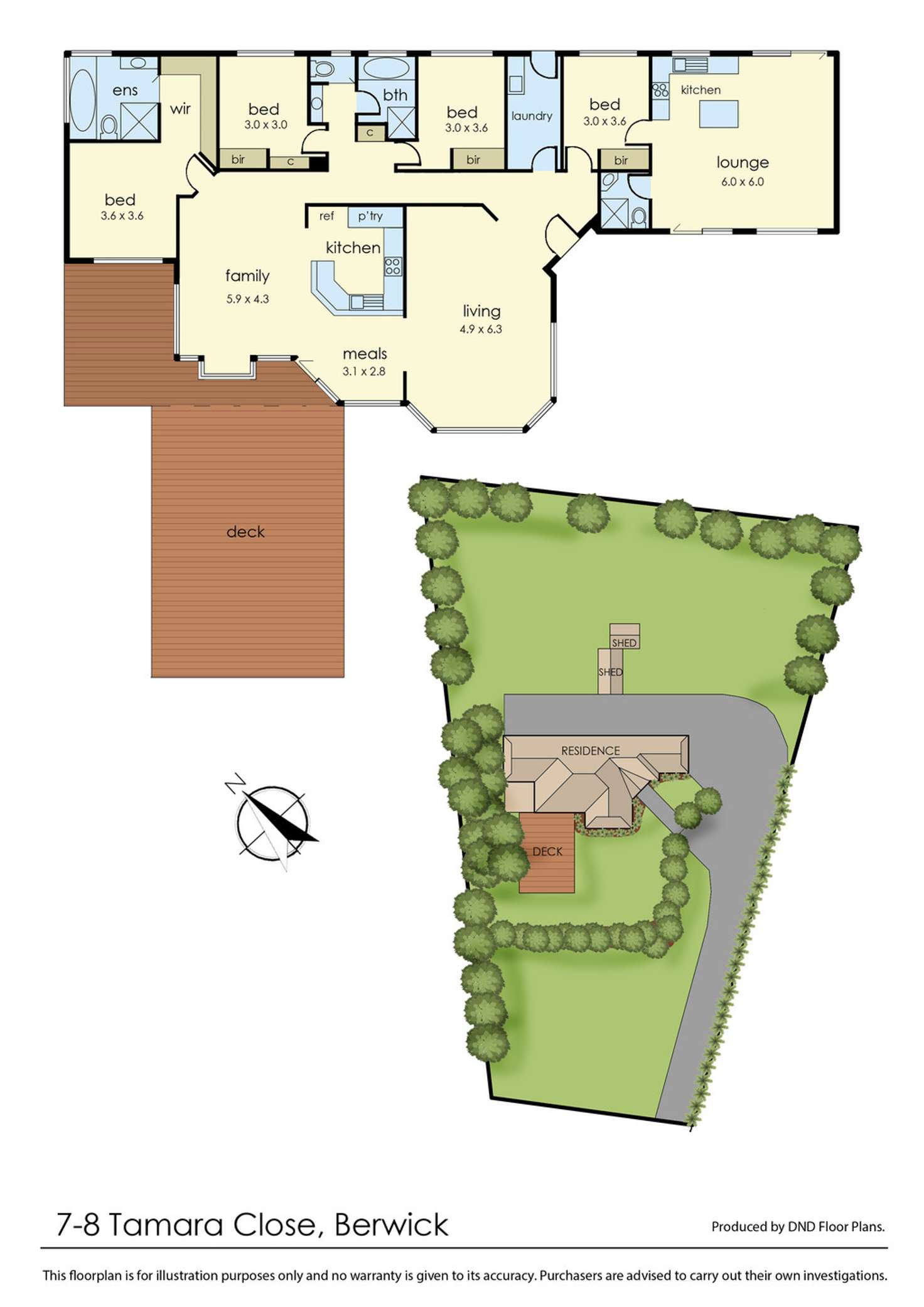Floorplan of Homely house listing, 7-8 Tamara Close, Berwick VIC 3806