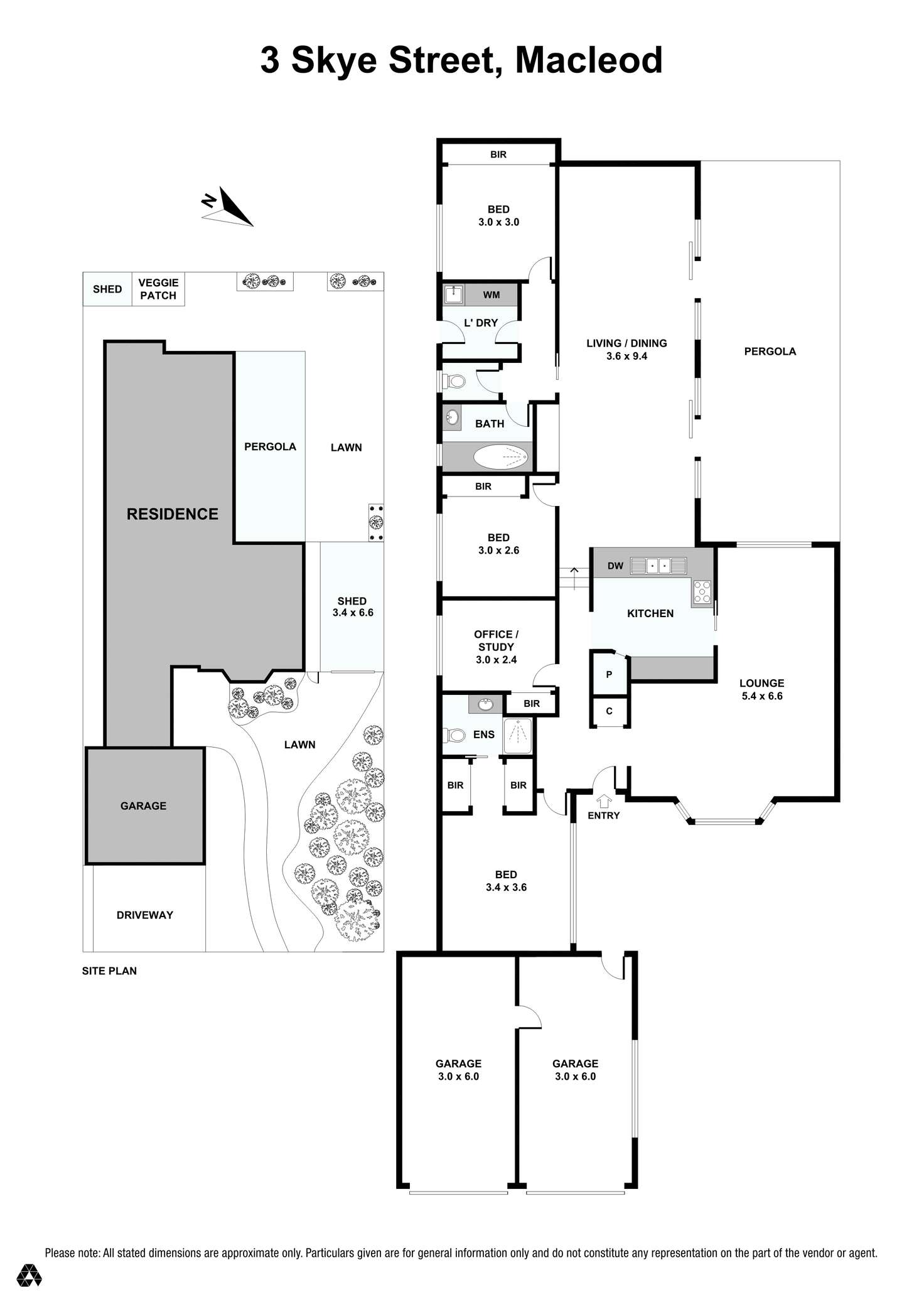 Floorplan of Homely house listing, 3 Skye Street, Macleod VIC 3085