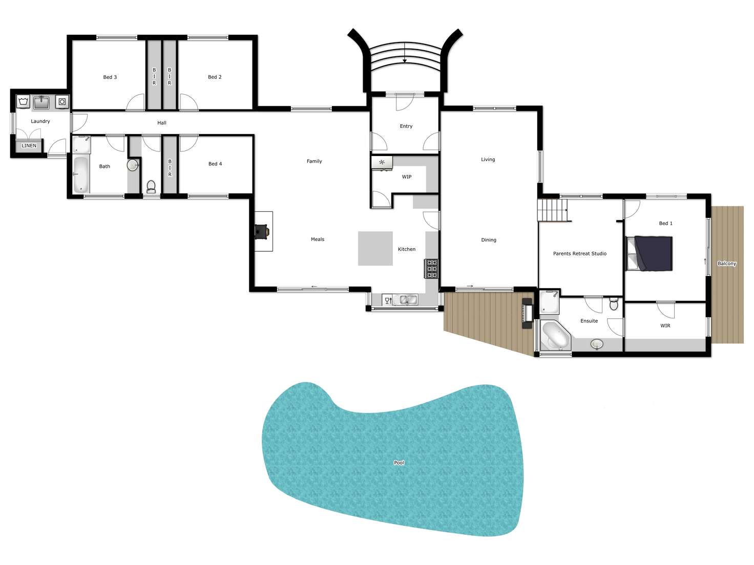 Floorplan of Homely house listing, 15 Howards Road, Baranduda VIC 3691