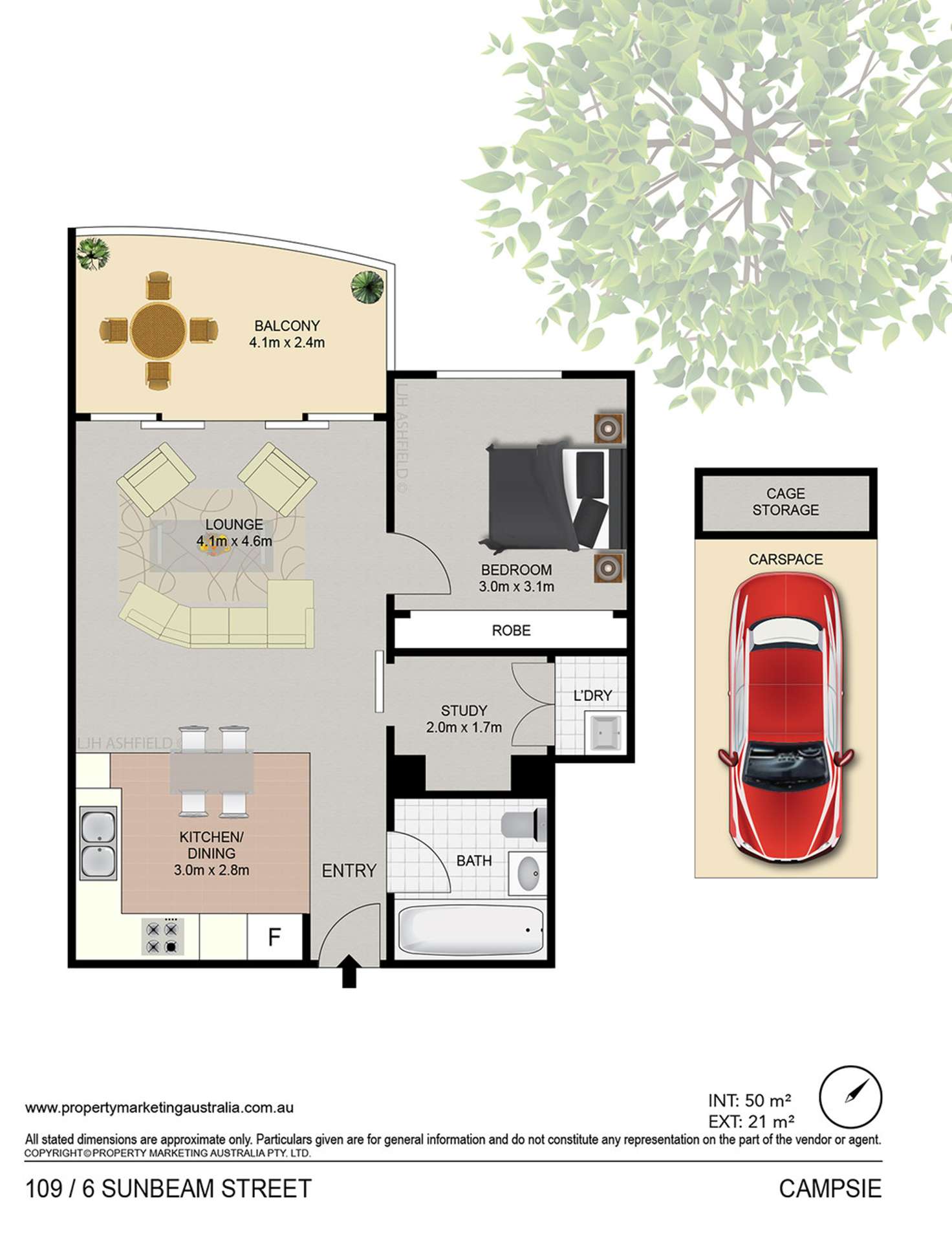 Floorplan of Homely apartment listing, 109/6 Sunbeam Street, Campsie NSW 2194