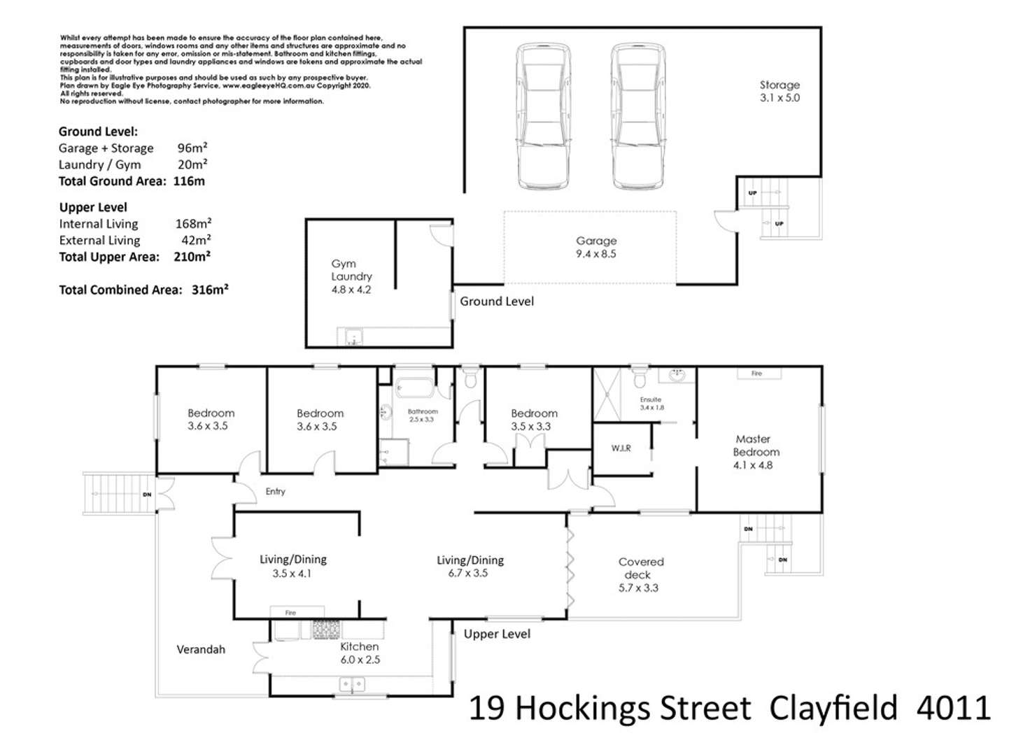 Floorplan of Homely house listing, 19 Hockings Street, Clayfield QLD 4011