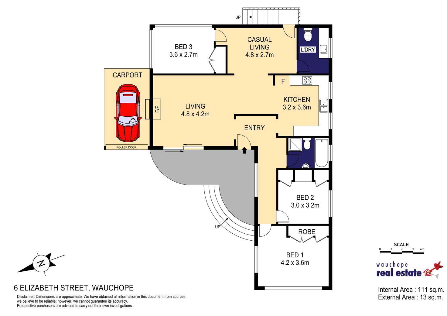 Floorplan of Homely house listing, 6 Elizabeth Street, Wauchope NSW 2446