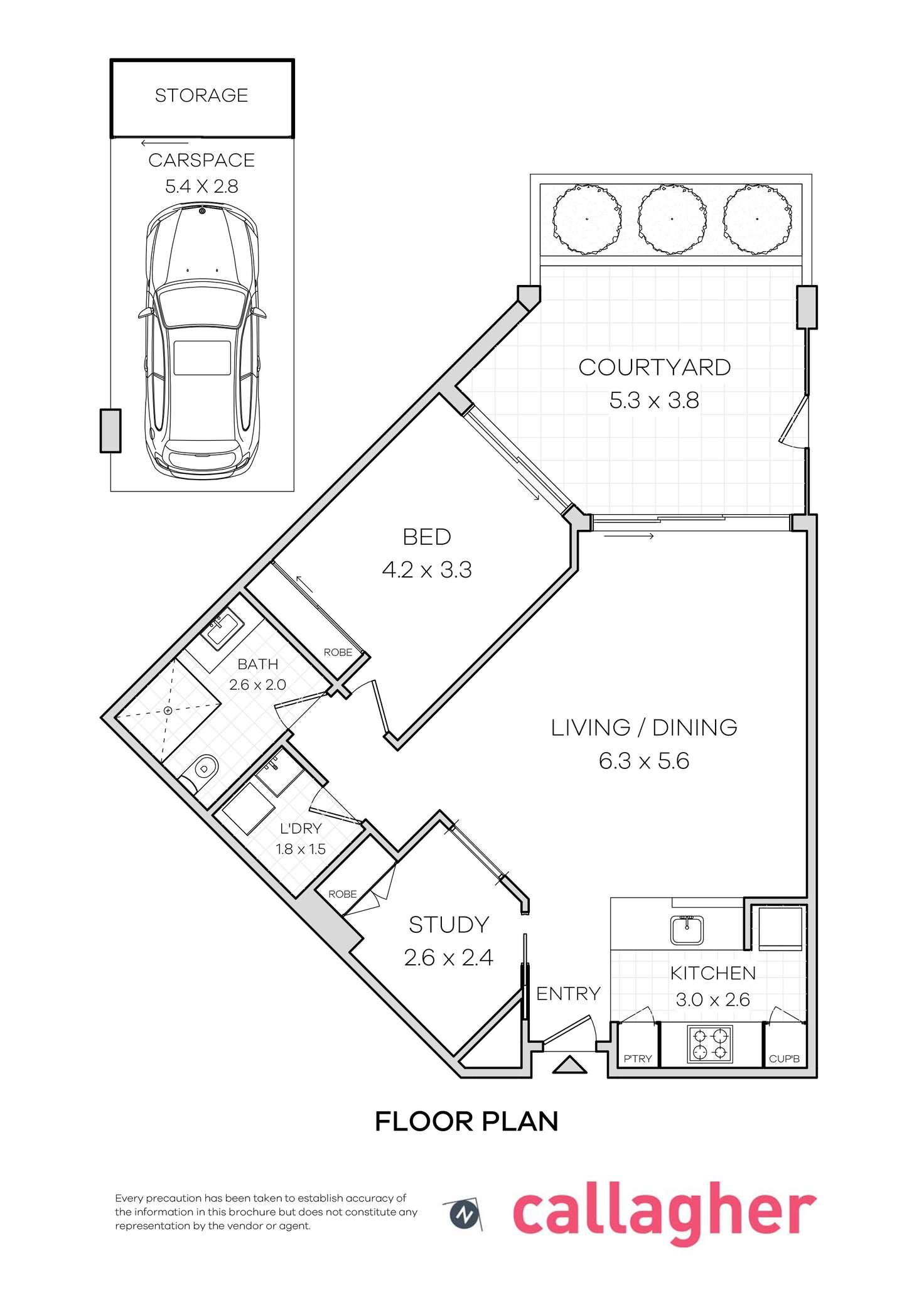 Floorplan of Homely apartment listing, 106/3 Palm Avenue, Breakfast Point NSW 2137