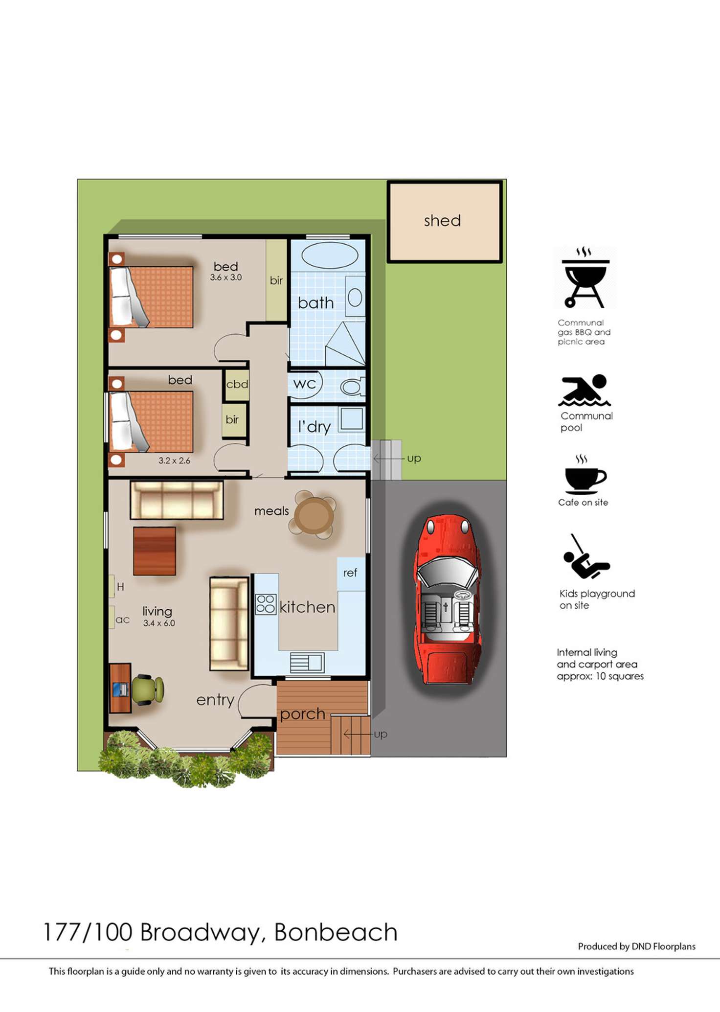 Floorplan of Homely unit listing, 177/100 Broadway, Bonbeach VIC 3196