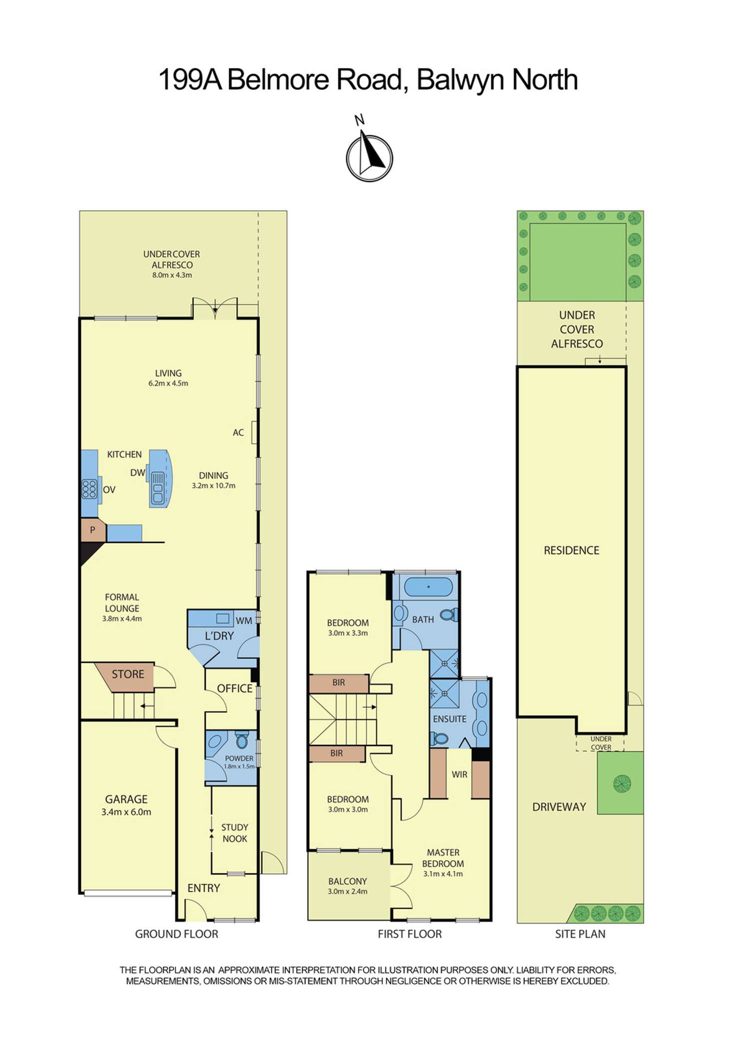 Floorplan of Homely townhouse listing, 199A Belmore Road, Balwyn North VIC 3104