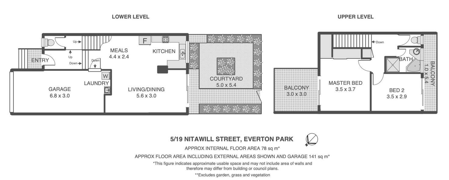 Floorplan of Homely townhouse listing, 5/19 Nitawill Street, Everton Park QLD 4053
