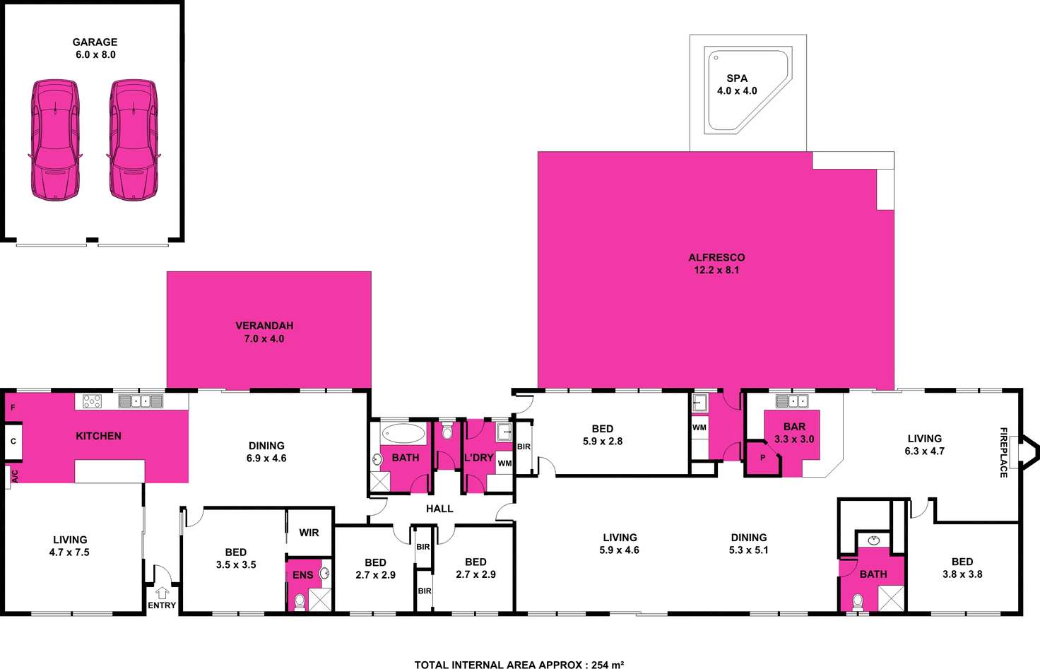 Floorplan of Homely acreageSemiRural listing, 12-20 Wisbey Court, Drysdale VIC 3222