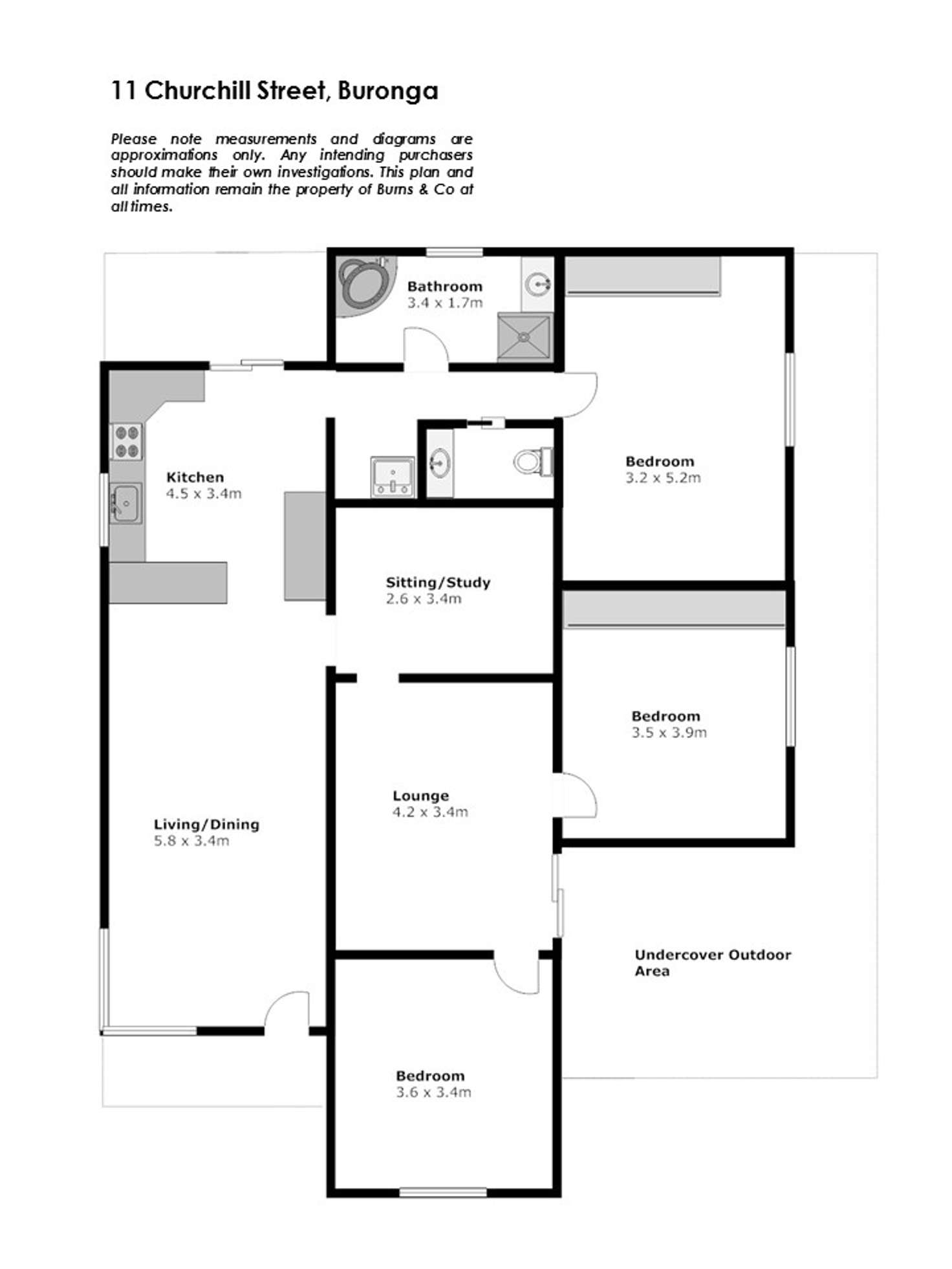 Floorplan of Homely house listing, 11 Churchill Street, Buronga NSW 2739