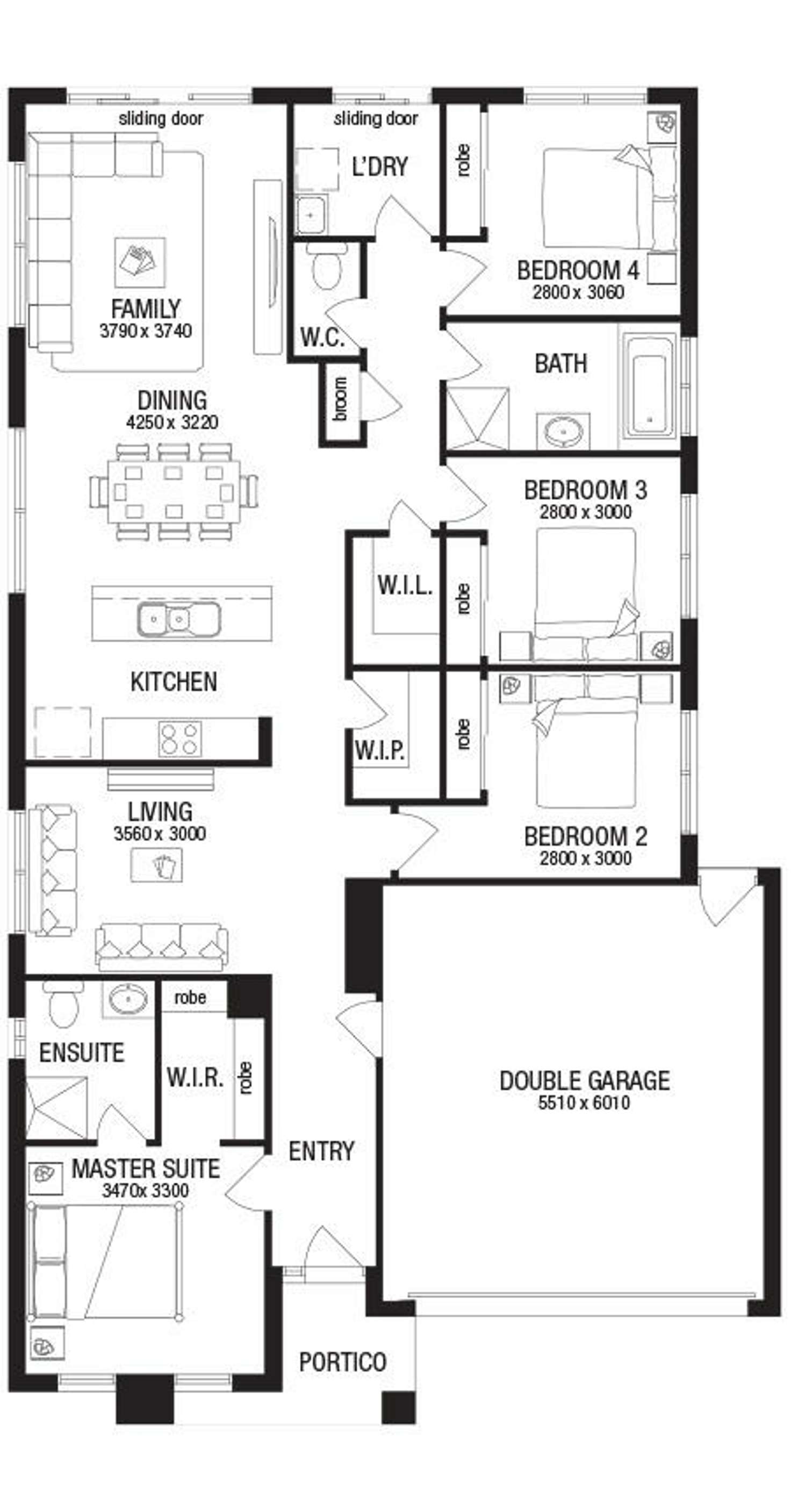Floorplan of Homely house listing, 14 Backman Road, Clyde VIC 3978