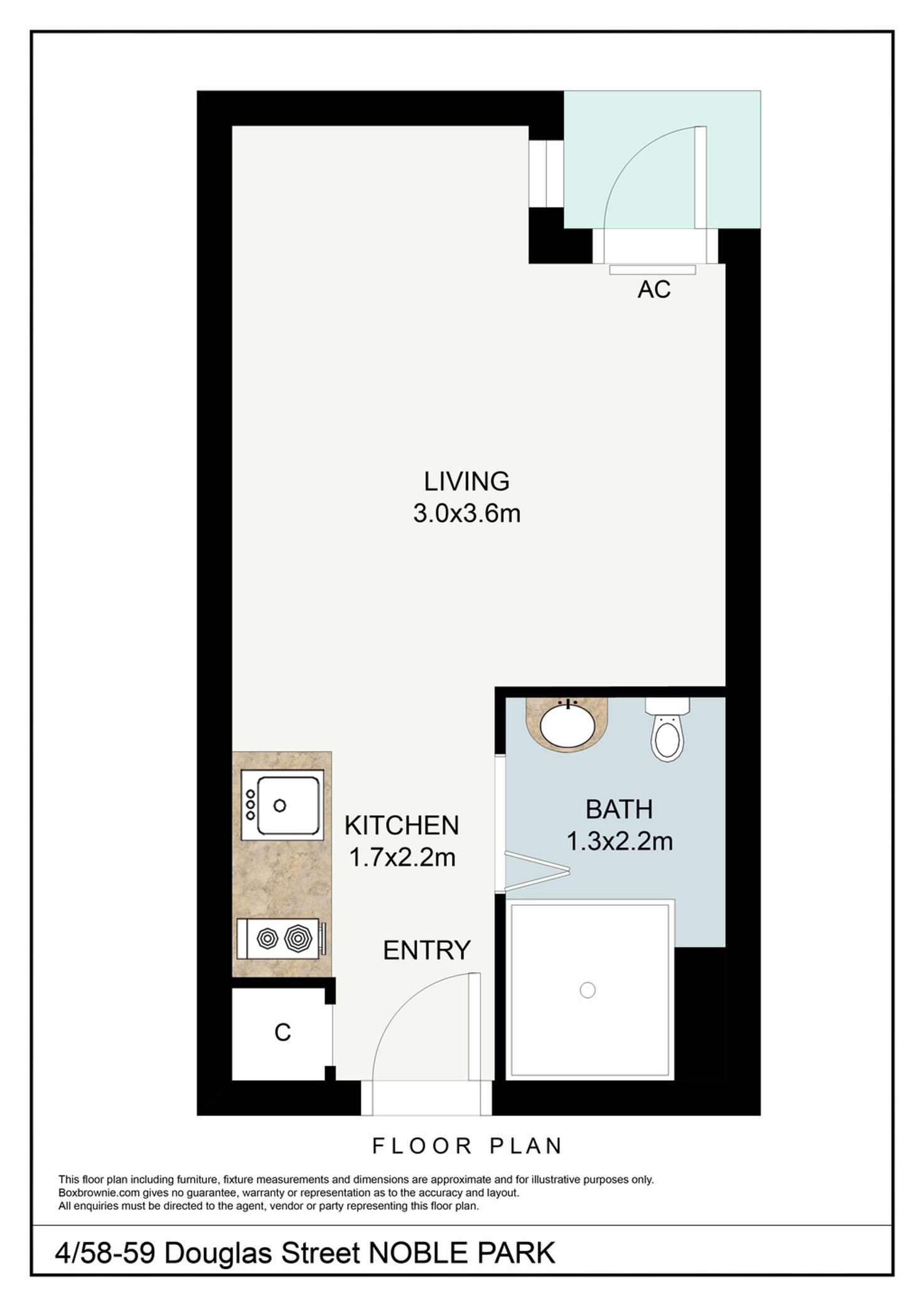 Floorplan of Homely apartment listing, G04/58 Douglas Street, Noble Park VIC 3174