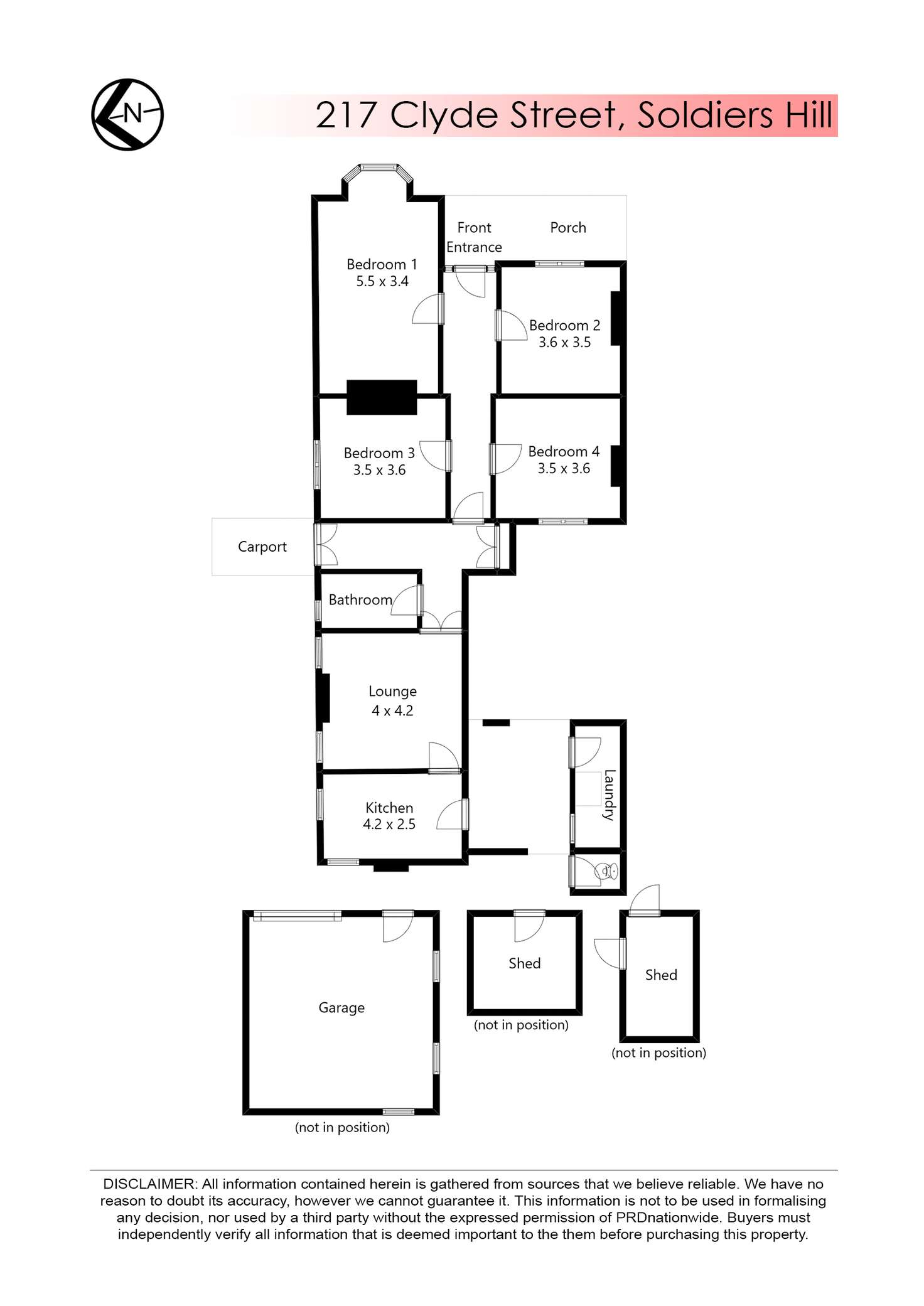 Floorplan of Homely house listing, 217 Clyde Street, Soldiers Hill VIC 3350