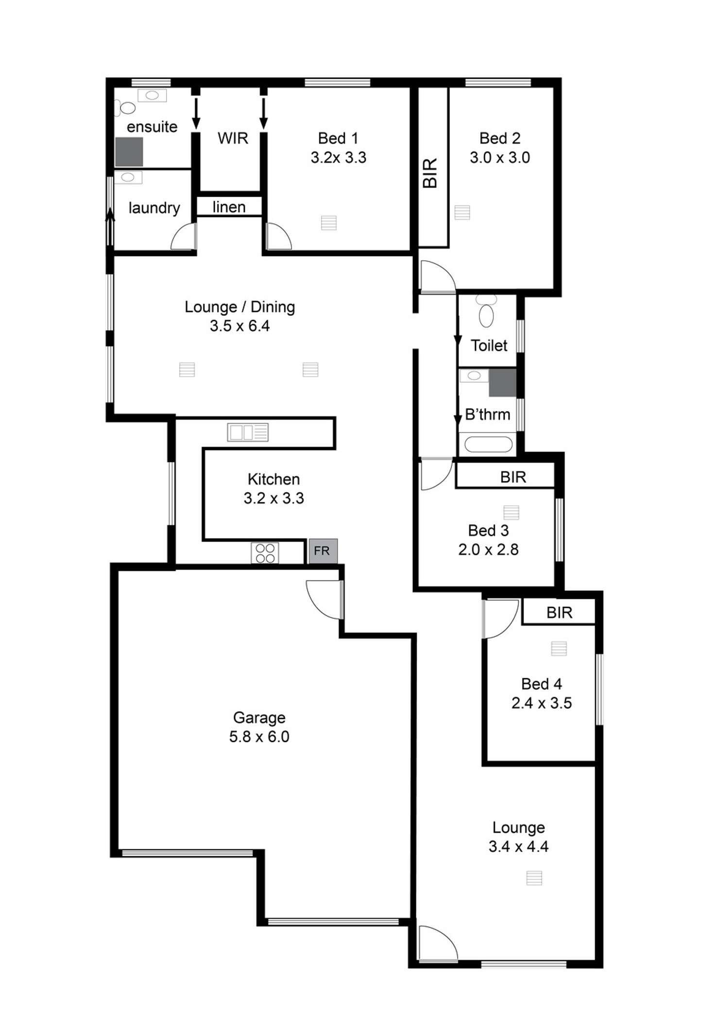 Floorplan of Homely house listing, 12A Florida Court, Craigmore SA 5114