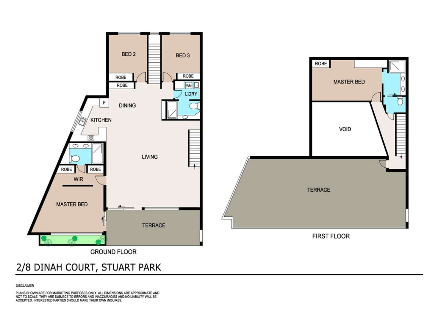 Floorplan of Homely unit listing, 2/8 Dinah Court, Stuart Park NT 820