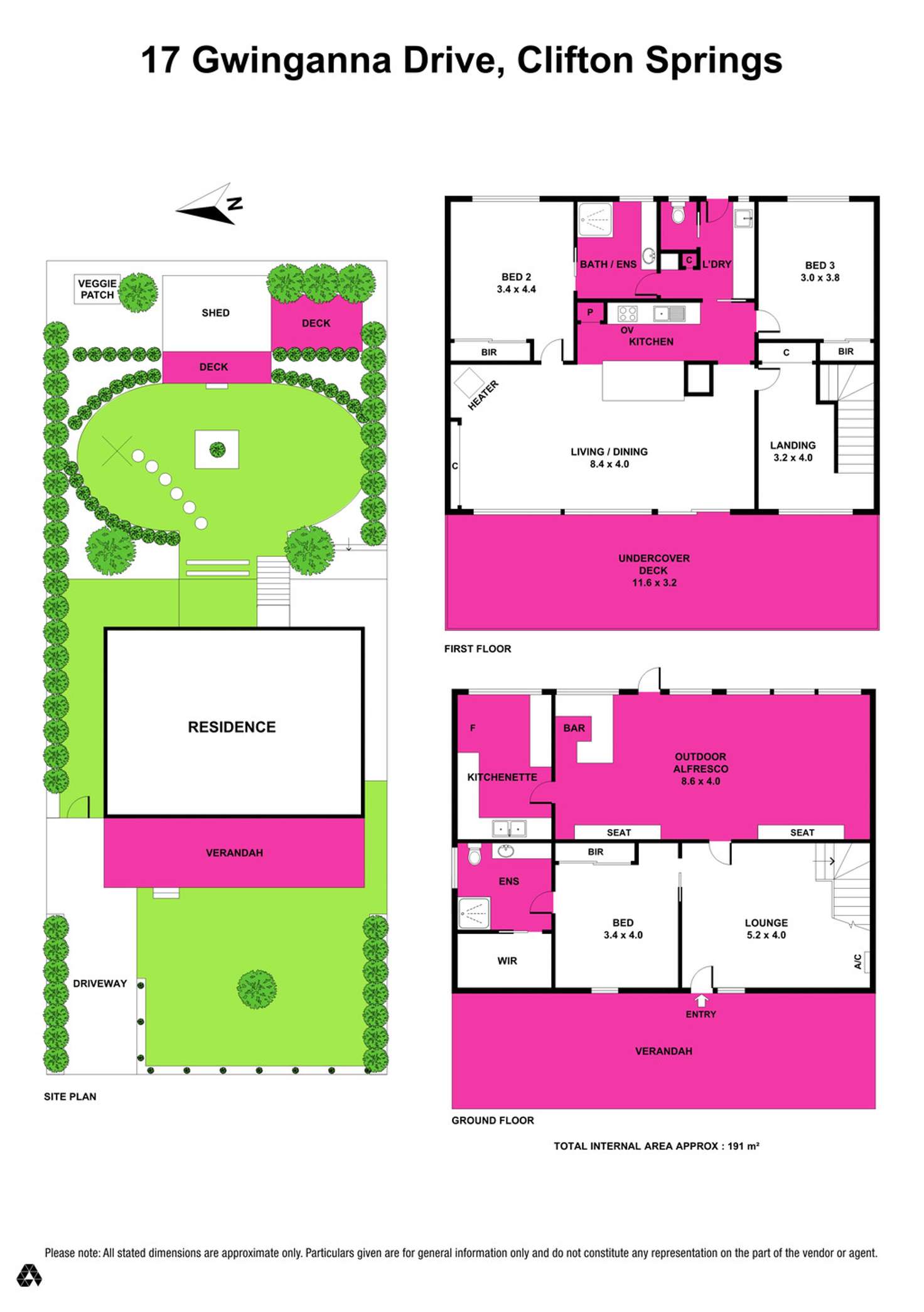 Floorplan of Homely house listing, 17 Gwinganna Drive, Clifton Springs VIC 3222