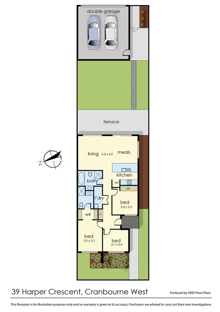 Floorplan of Homely house listing, 39 Harper Crescent, Cranbourne West VIC 3977