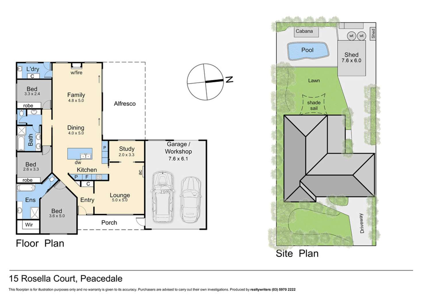 Floorplan of Homely house listing, 15 Rosella Court, Pearcedale VIC 3912