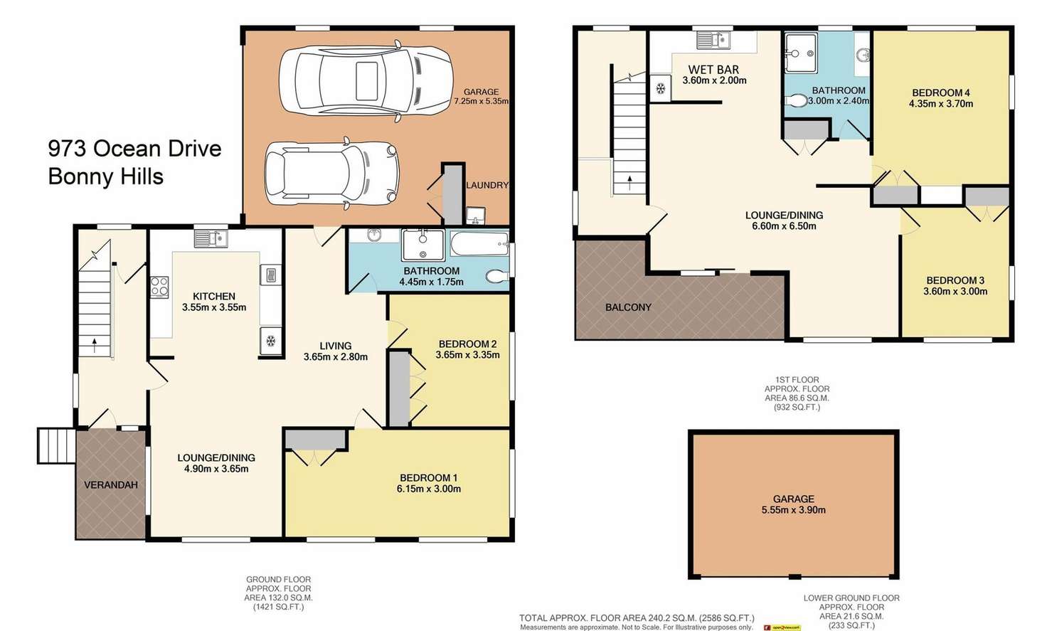 Floorplan of Homely house listing, 973 Ocean Drive, Bonny Hills NSW 2445