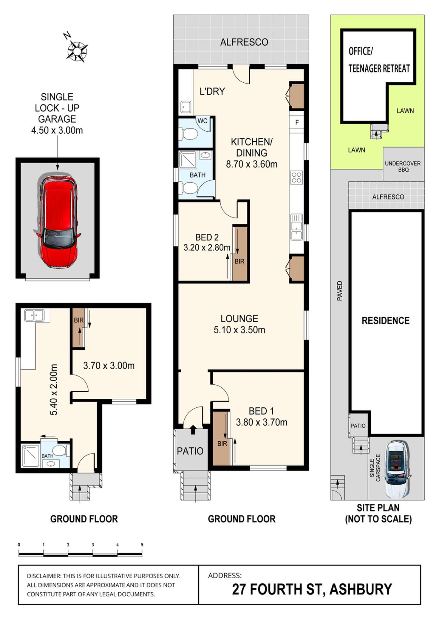 Floorplan of Homely house listing, 27 Fourth Street, Ashbury NSW 2193