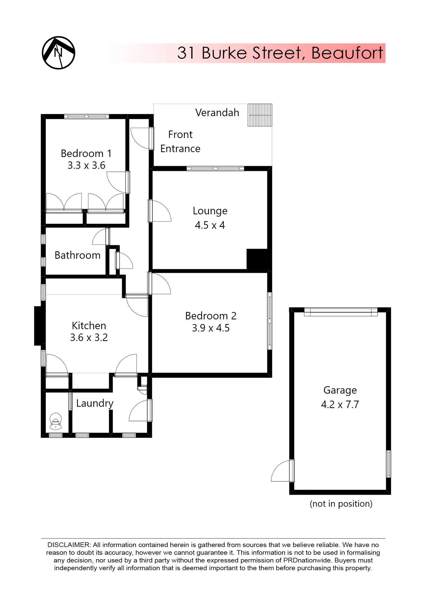 Floorplan of Homely house listing, 31 Burke Street, Beaufort VIC 3373