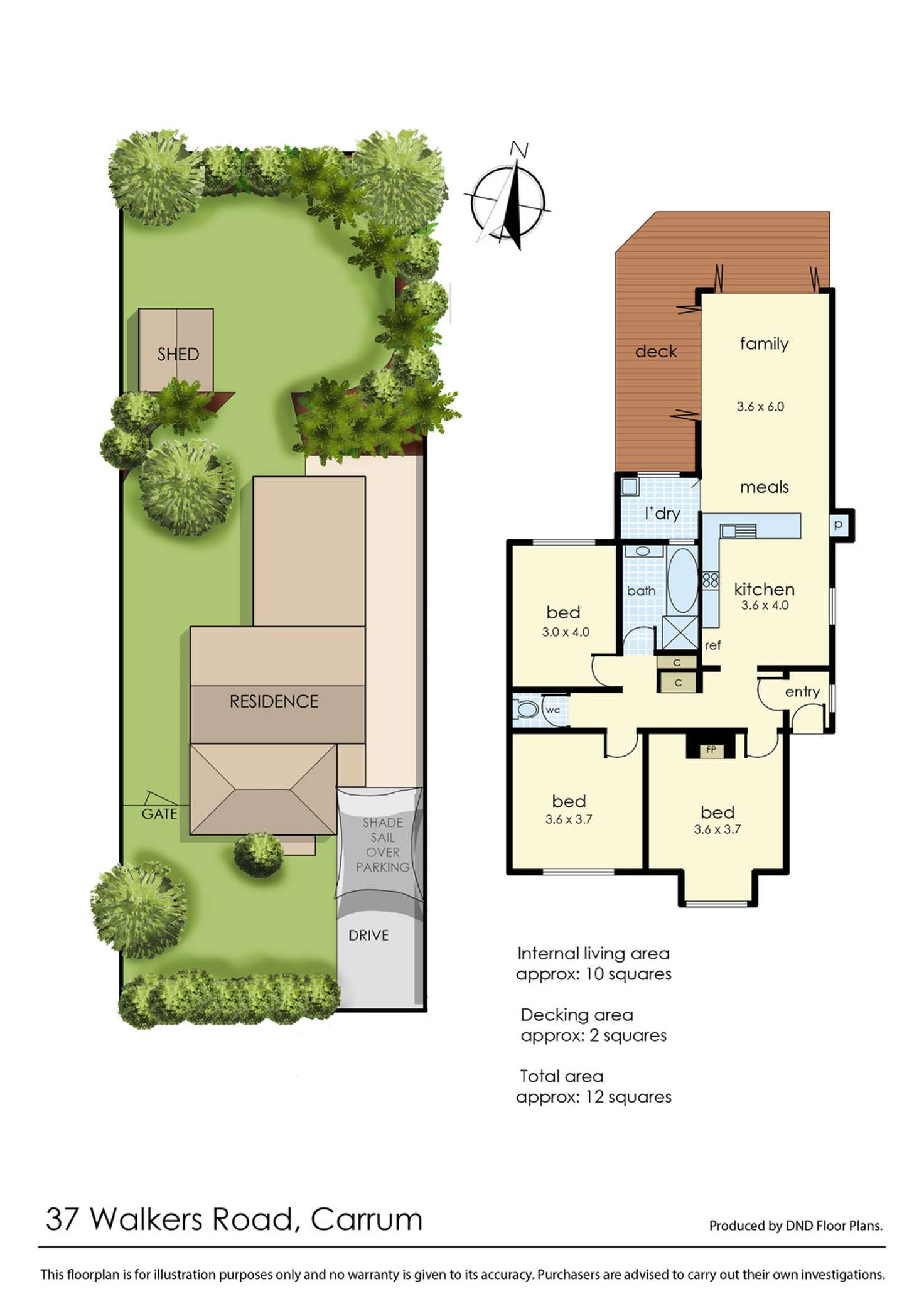Floorplan of Homely house listing, 37 Walkers Road, Carrum VIC 3197