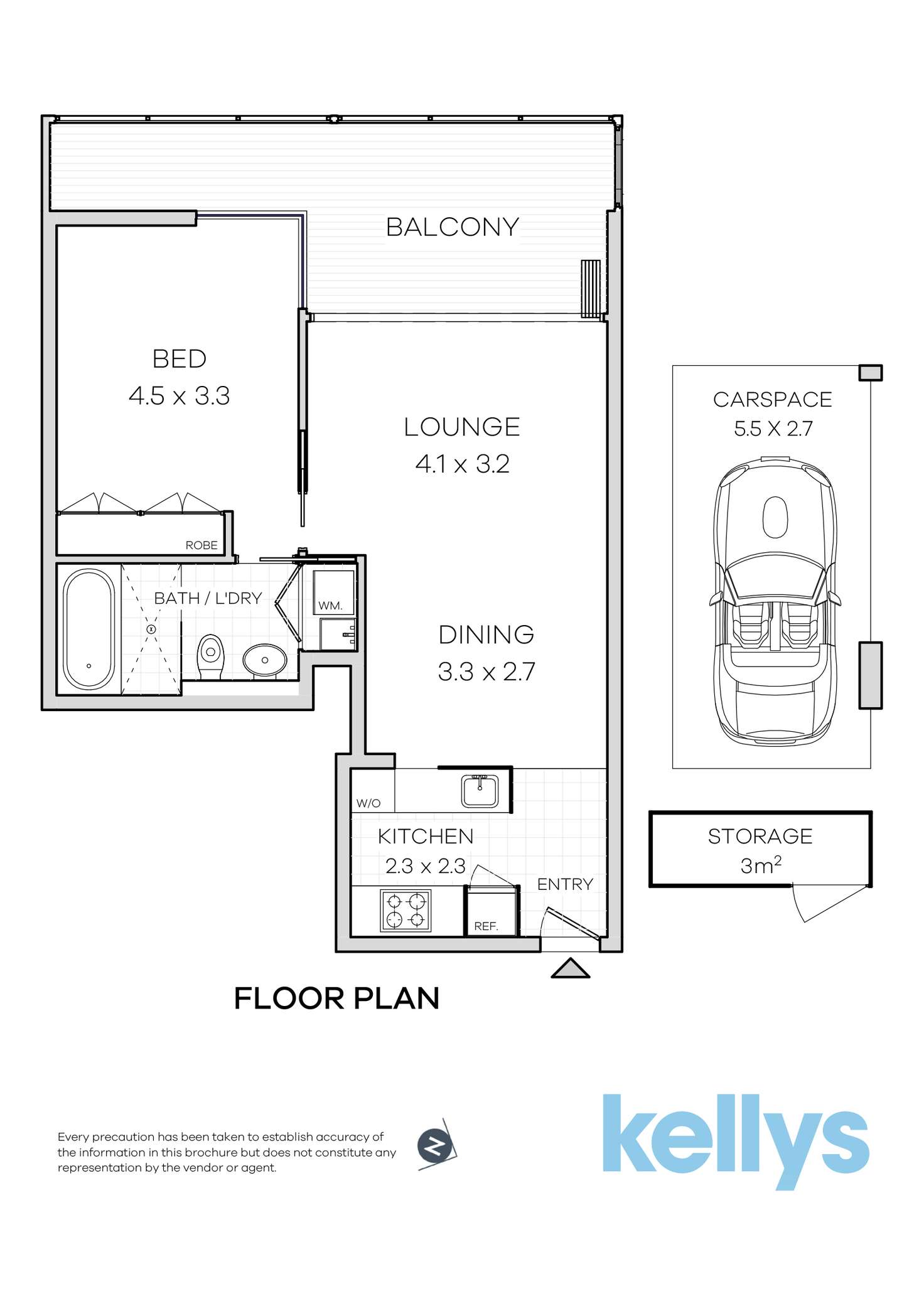 Floorplan of Homely unit listing, 501/3 Sterling Circuit, Camperdown NSW 2050
