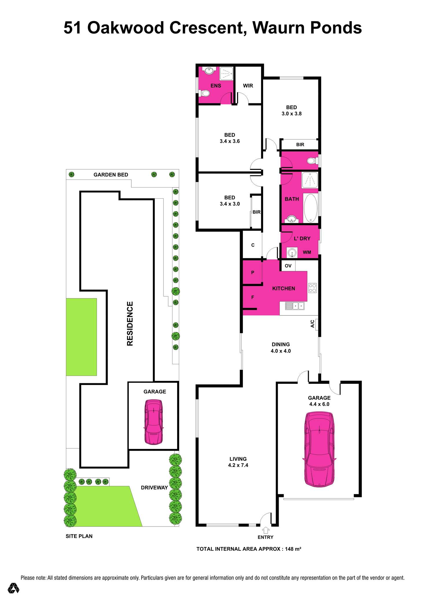 Floorplan of Homely house listing, 51 Oakwood Crescent, Waurn Ponds VIC 3216