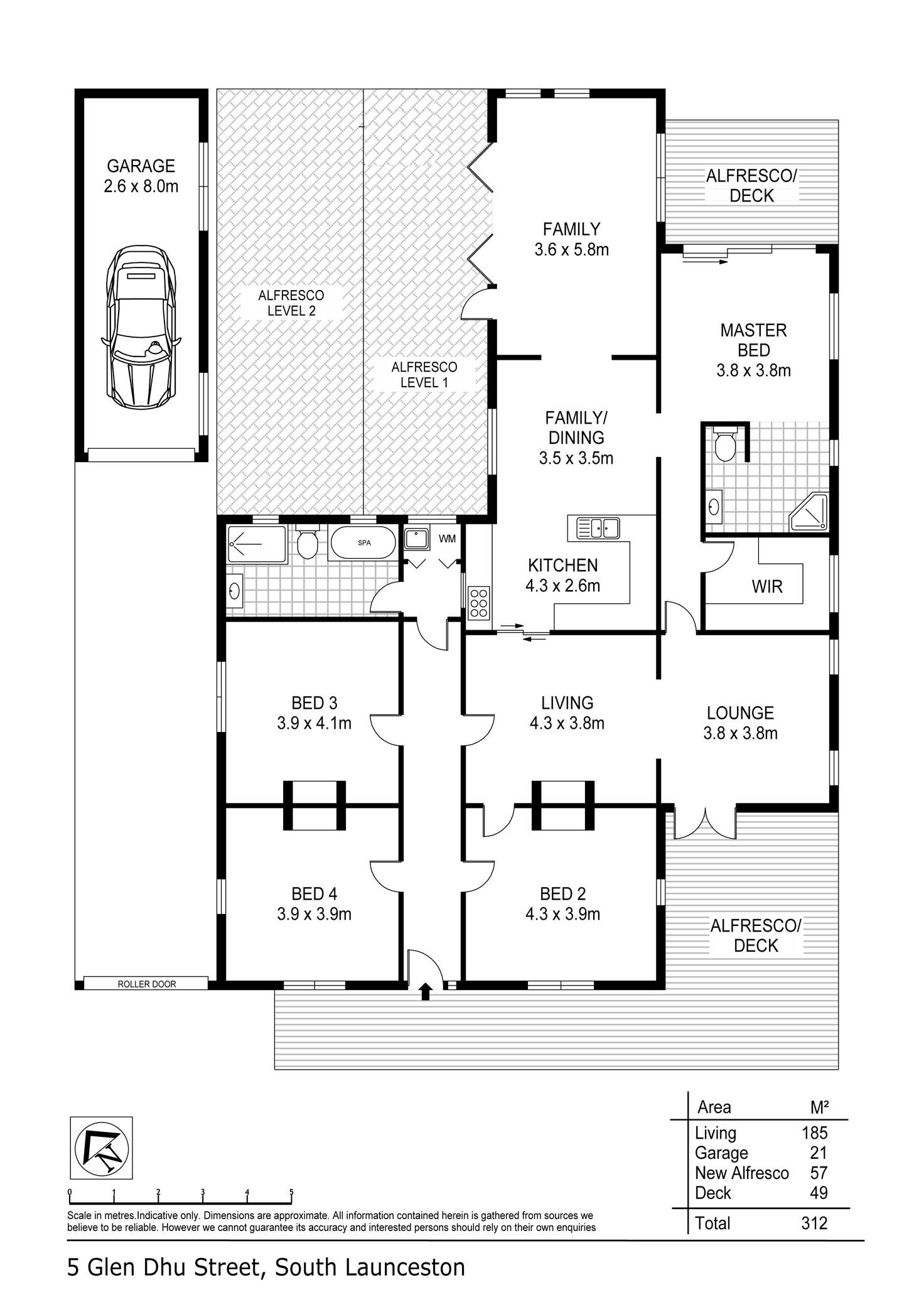 Floorplan of Homely house listing, 5 Glen Dhu Street, South Launceston TAS 7249
