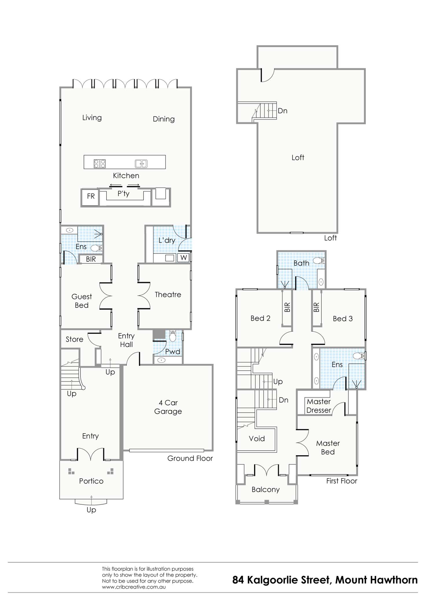 Floorplan of Homely house listing, No 84 Kalgoorlie Street, Mount Hawthorn WA 6016