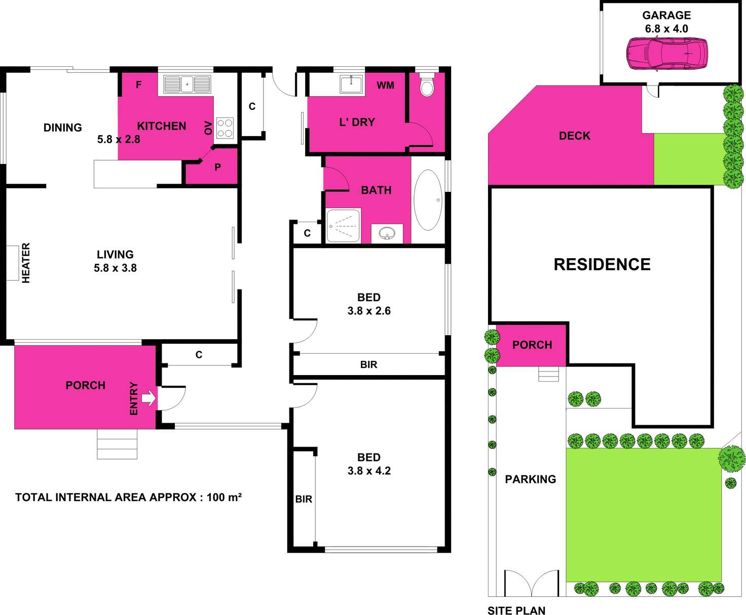 Floorplan of Homely unit listing, 1/50 Wilsons Road, Newcomb VIC 3219