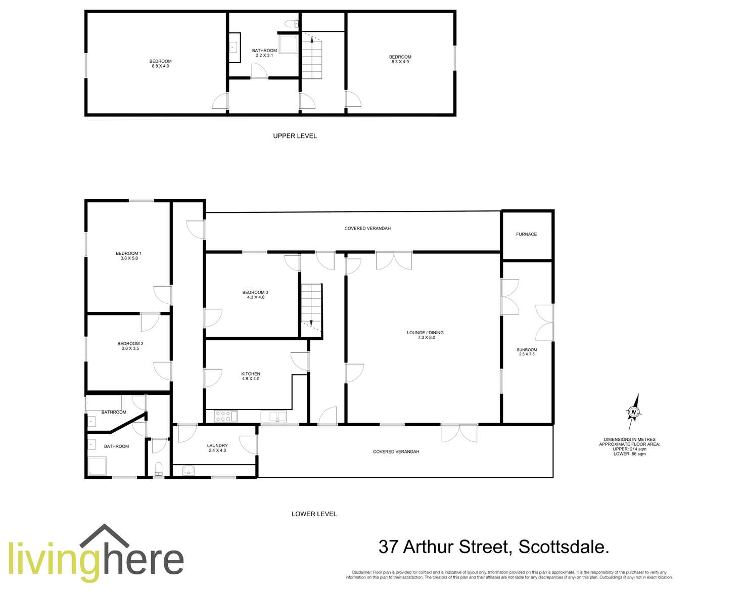 Floorplan of Homely house listing, 37 Arthur Street, Scottsdale TAS 7260