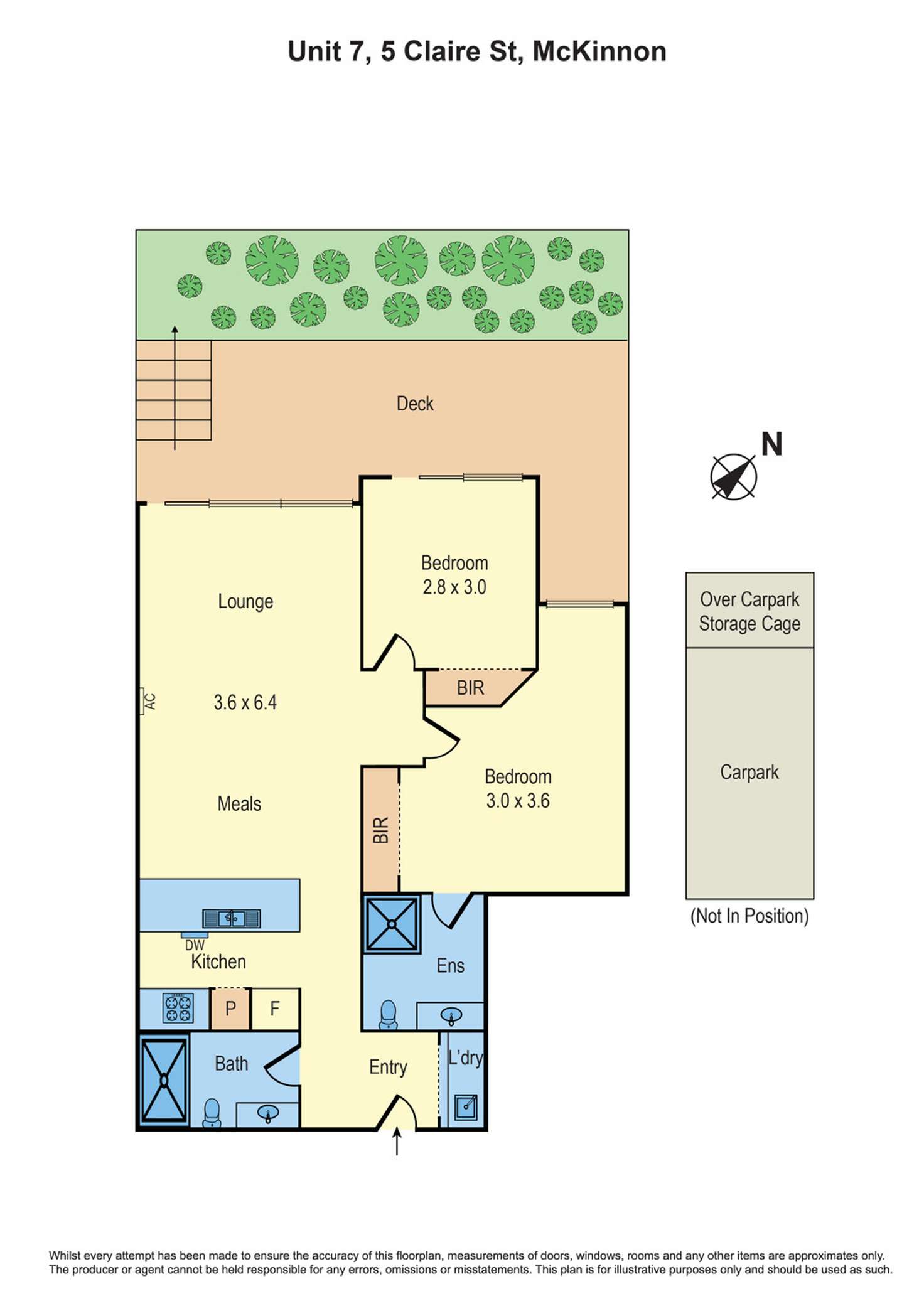 Floorplan of Homely apartment listing, 7/5 Claire Street, Mckinnon VIC 3204