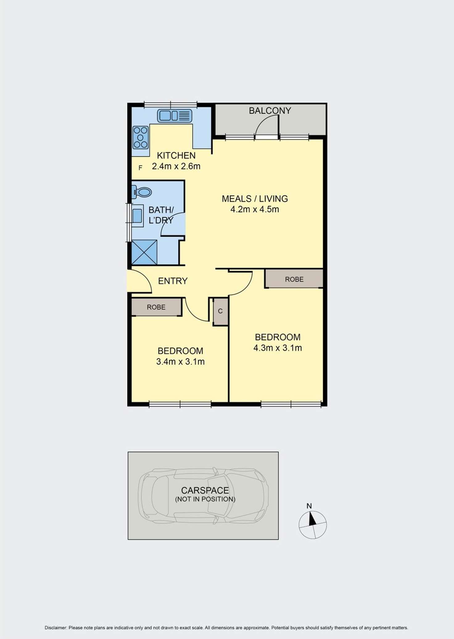 Floorplan of Homely unit listing, 10/23 Daisy Street, Essendon VIC 3040