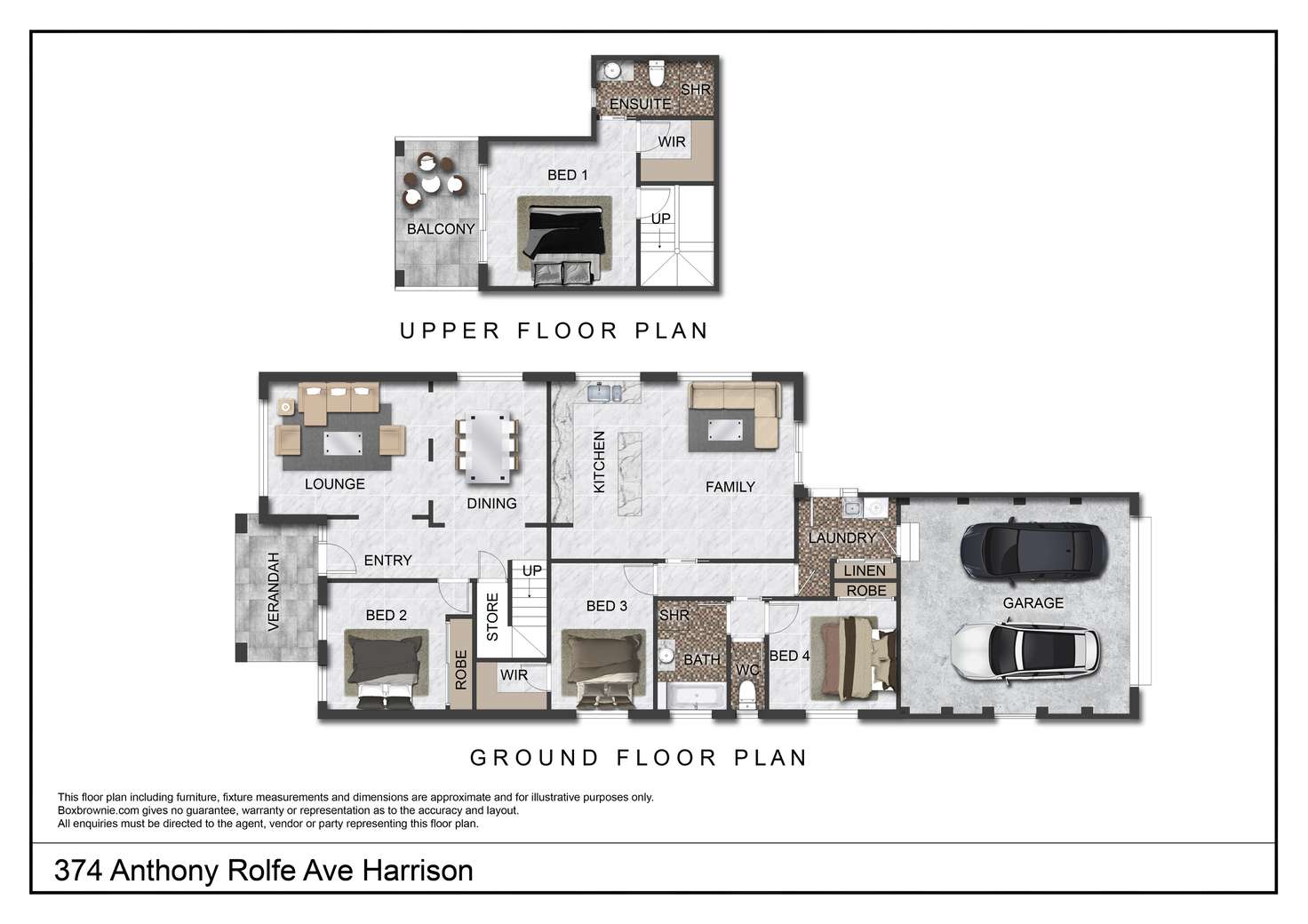Floorplan of Homely house listing, 374 Anthony Rolfe Avenue, Harrison ACT 2914