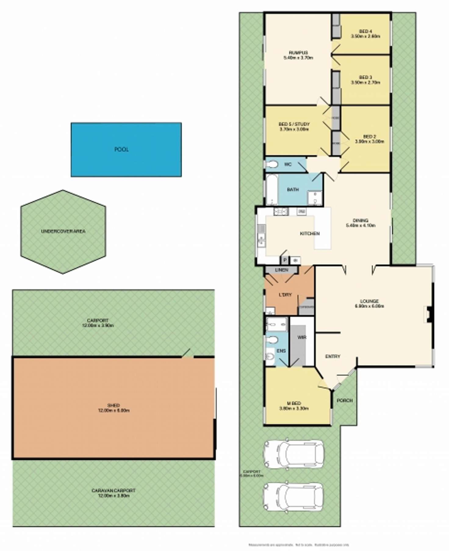 Floorplan of Homely house listing, 102 Grant Drive, Benalla VIC 3672