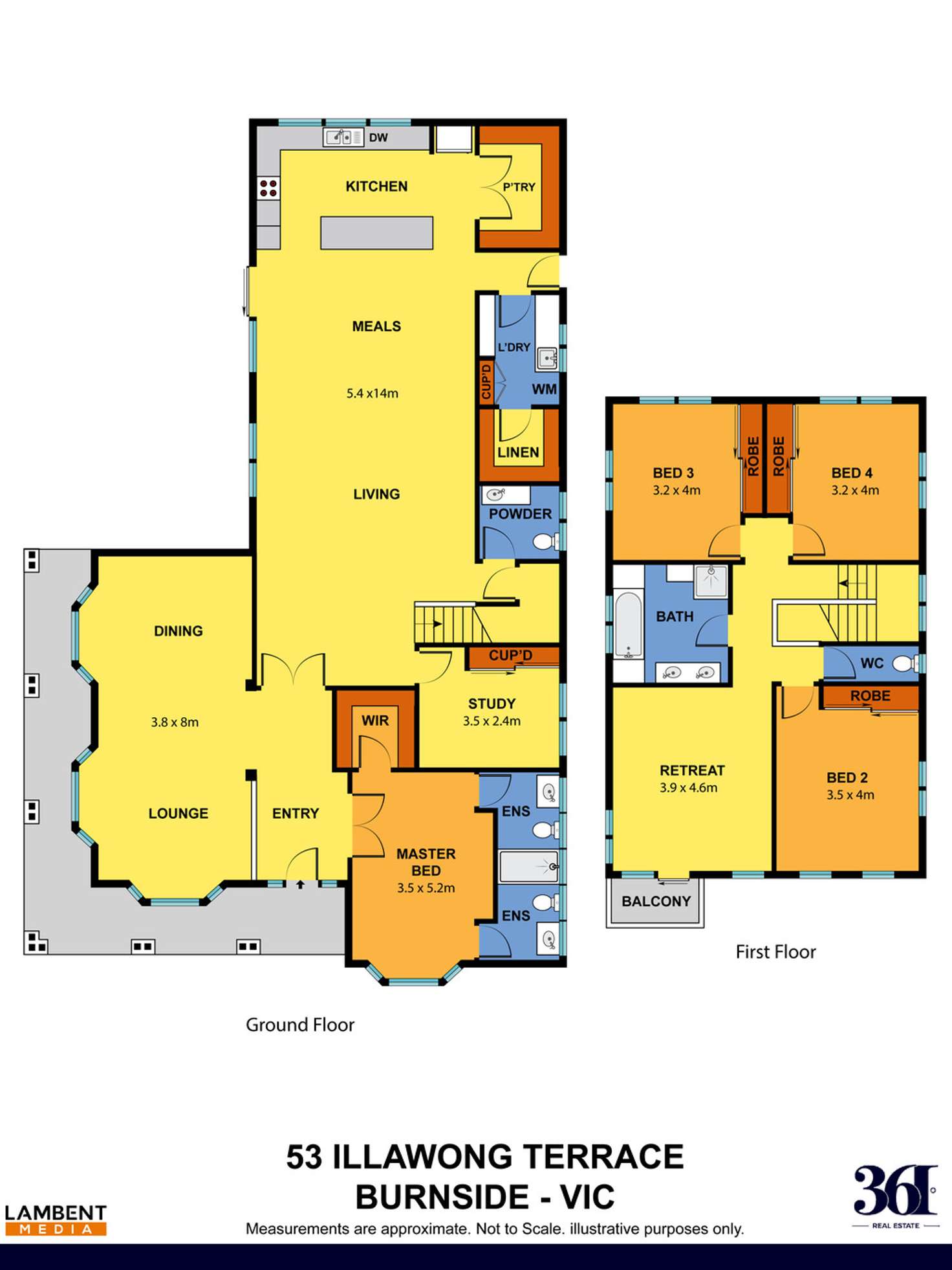 Floorplan of Homely house listing, 53 ILLAWONG TERRACE, Burnside VIC 3023