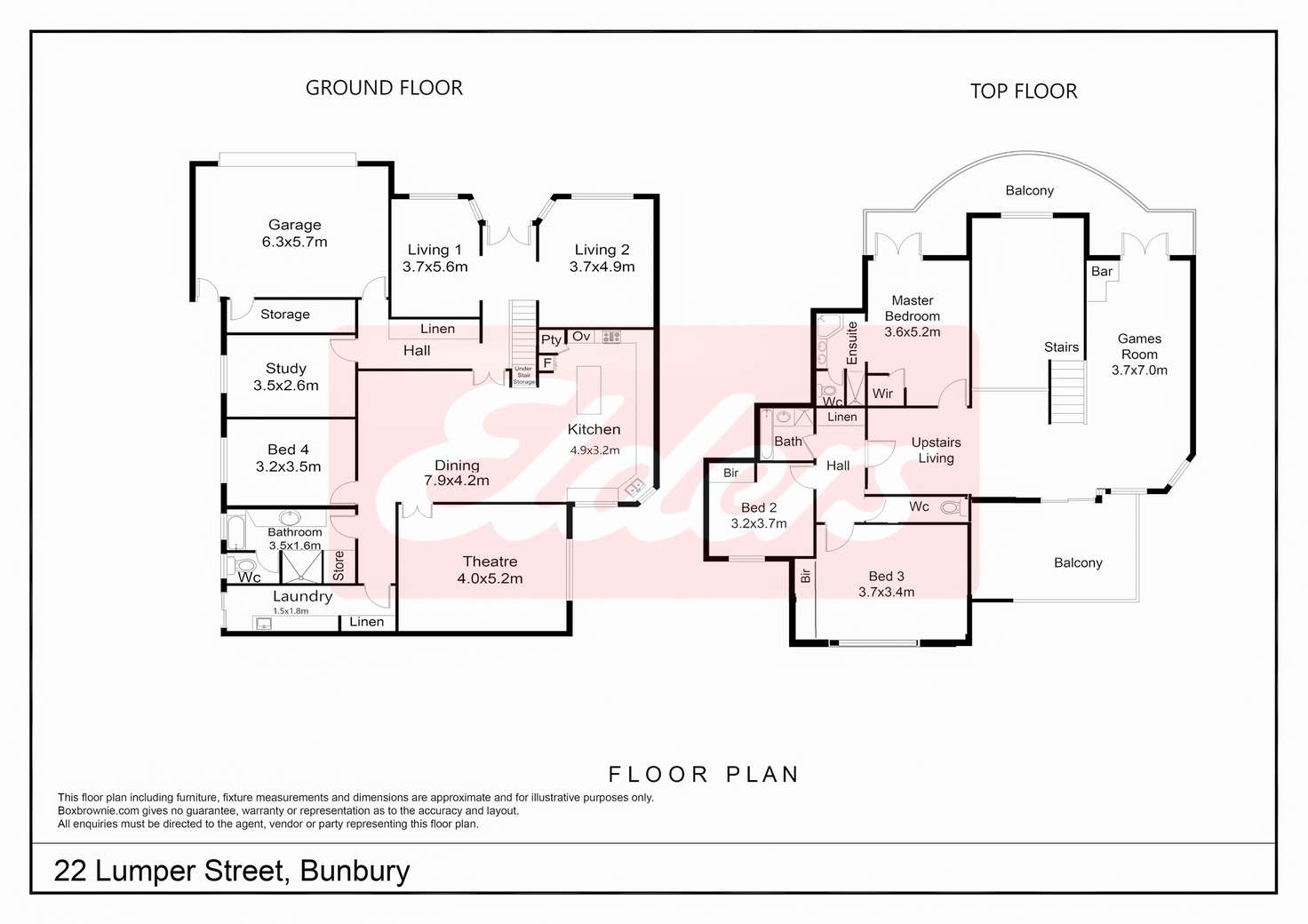 Floorplan of Homely house listing, 22 Lumper Street, Bunbury WA 6230