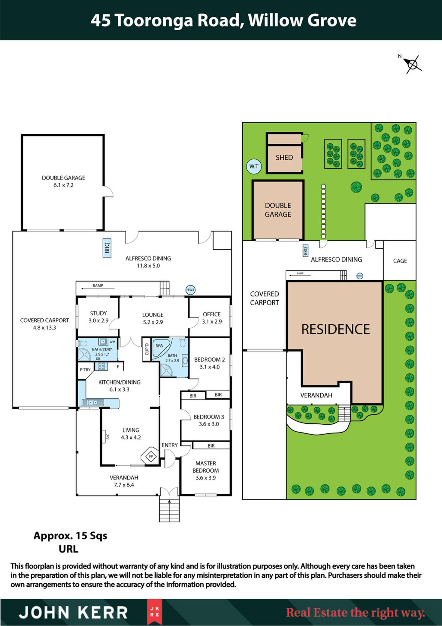 Floorplan of Homely house listing, 45 Tooronga Road, Willow Grove VIC 3825