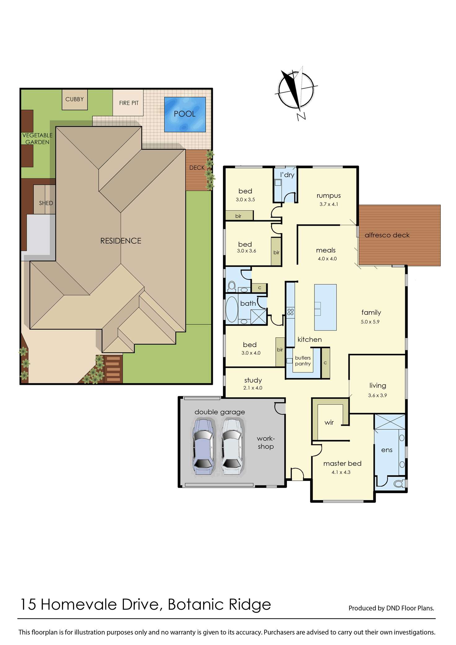 Floorplan of Homely house listing, 15 Homevale Drive, Botanic Ridge VIC 3977