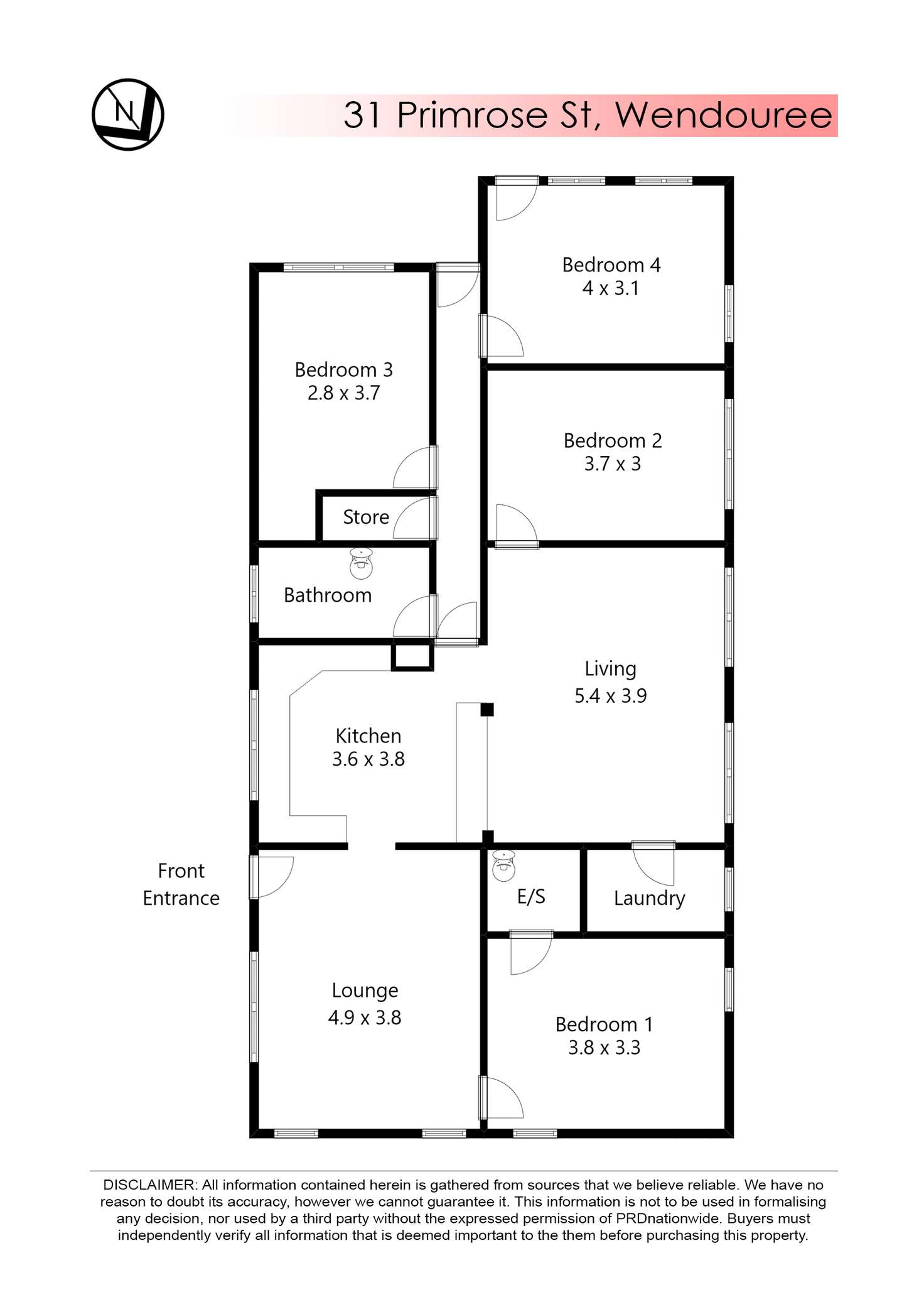 Floorplan of Homely house listing, 31 Primrose Street, Wendouree VIC 3355