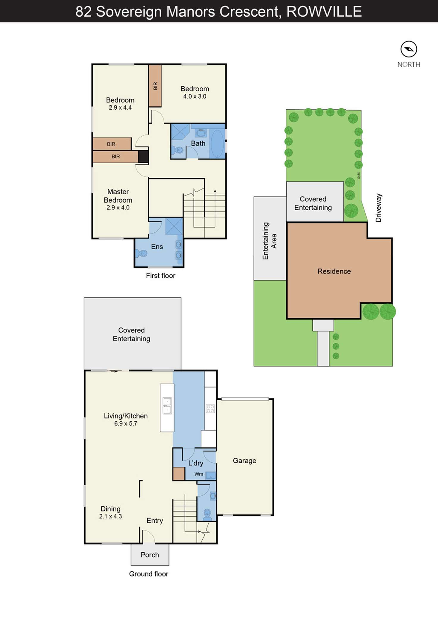 Floorplan of Homely house listing, 82 Sovereign Manors Crescent, Rowville VIC 3178