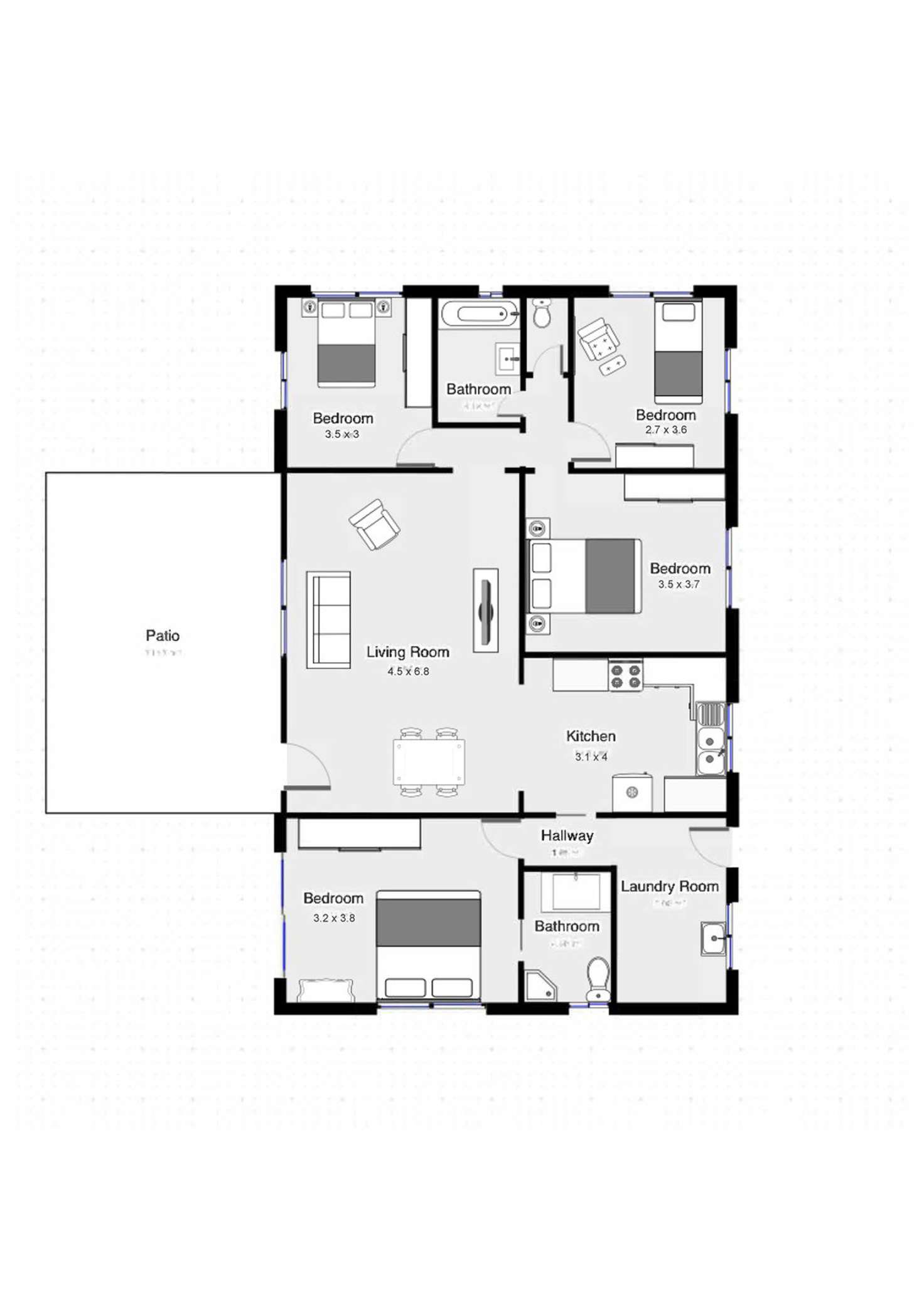 Floorplan of Homely house listing, 8 Leeuwin Court, Andergrove QLD 4740
